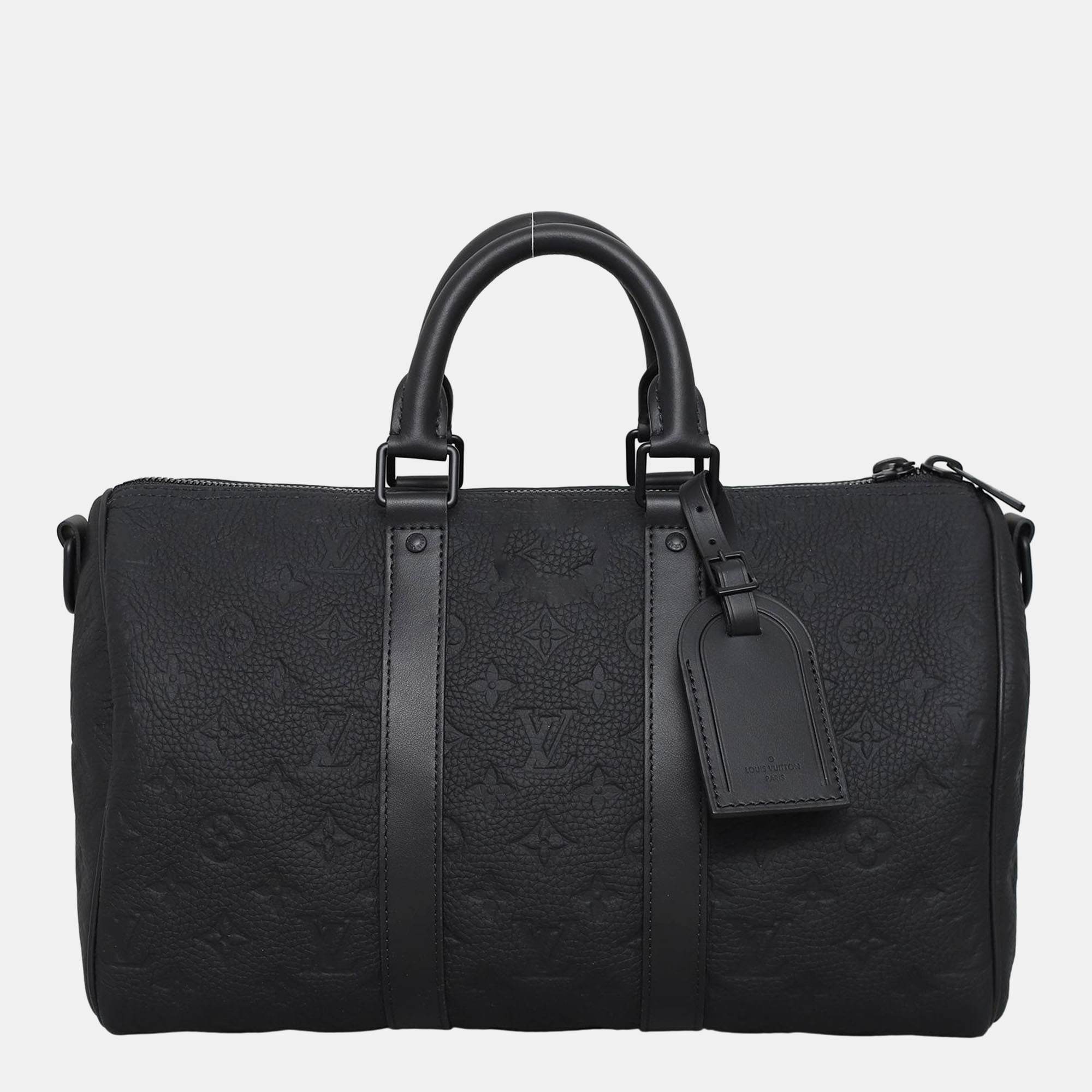 

Louis Vuitton Monogram Keepall Bandouliere 35 Taurillon Bag, Black