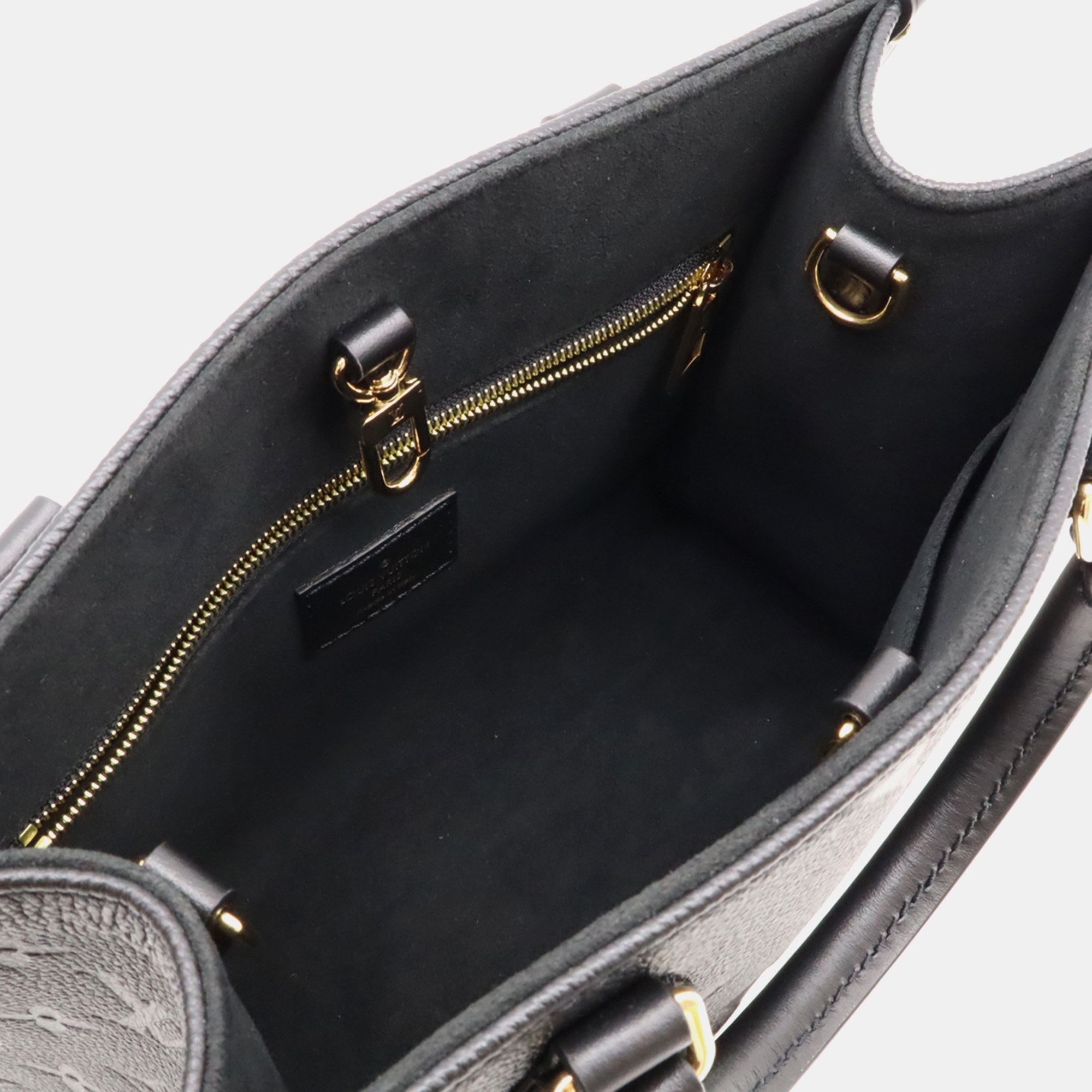 Louis Vuitton Black Empreinte Leather OnTheGo PM Handbag 