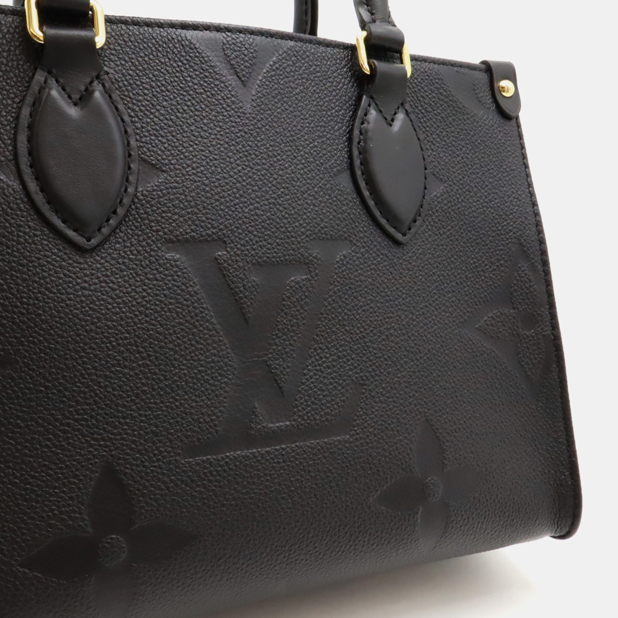 Louis Vuitton Black Empreinte Leather OnTheGo PM Handbag 