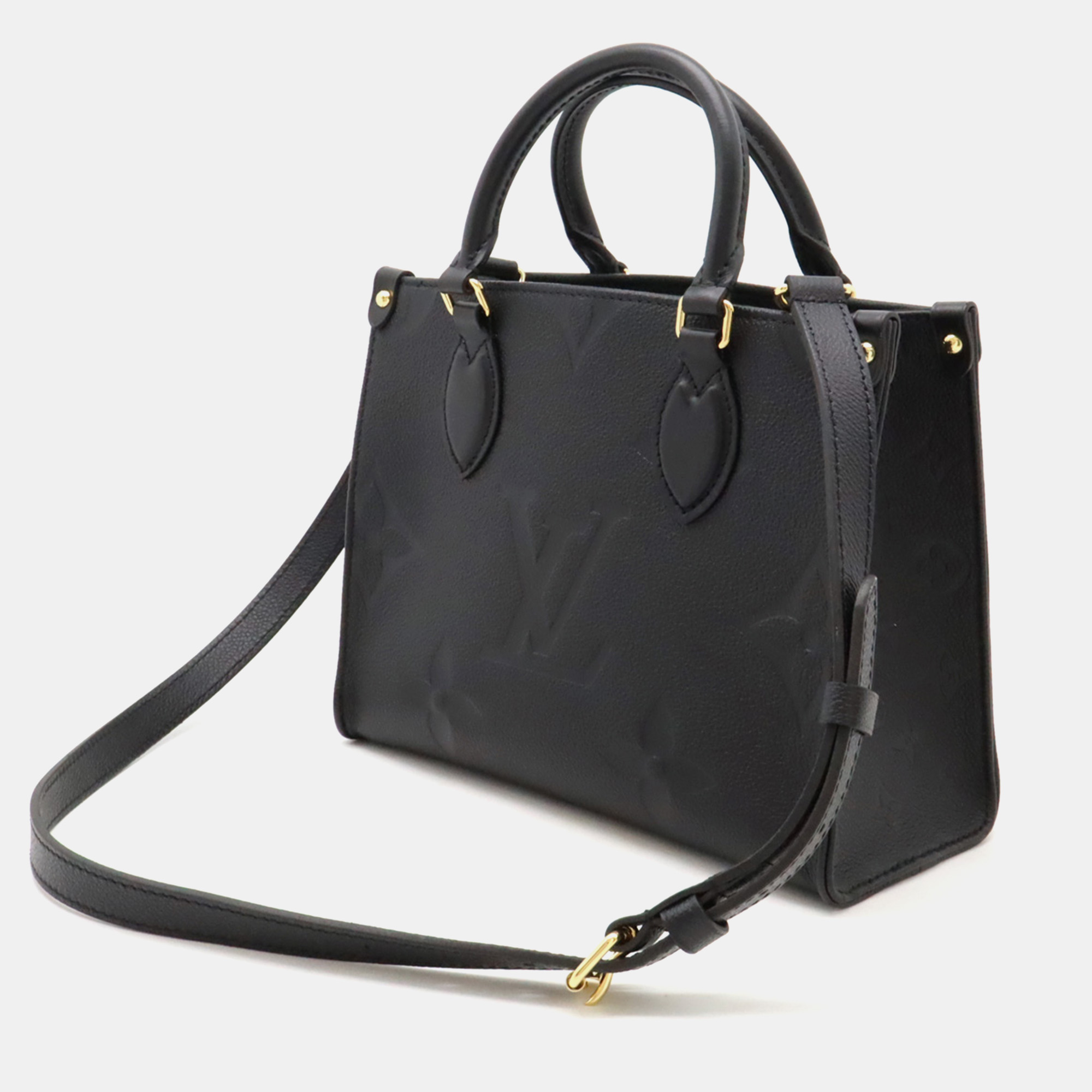 Louis Vuitton Black Empreinte Leather OnTheGo PM Handbag 