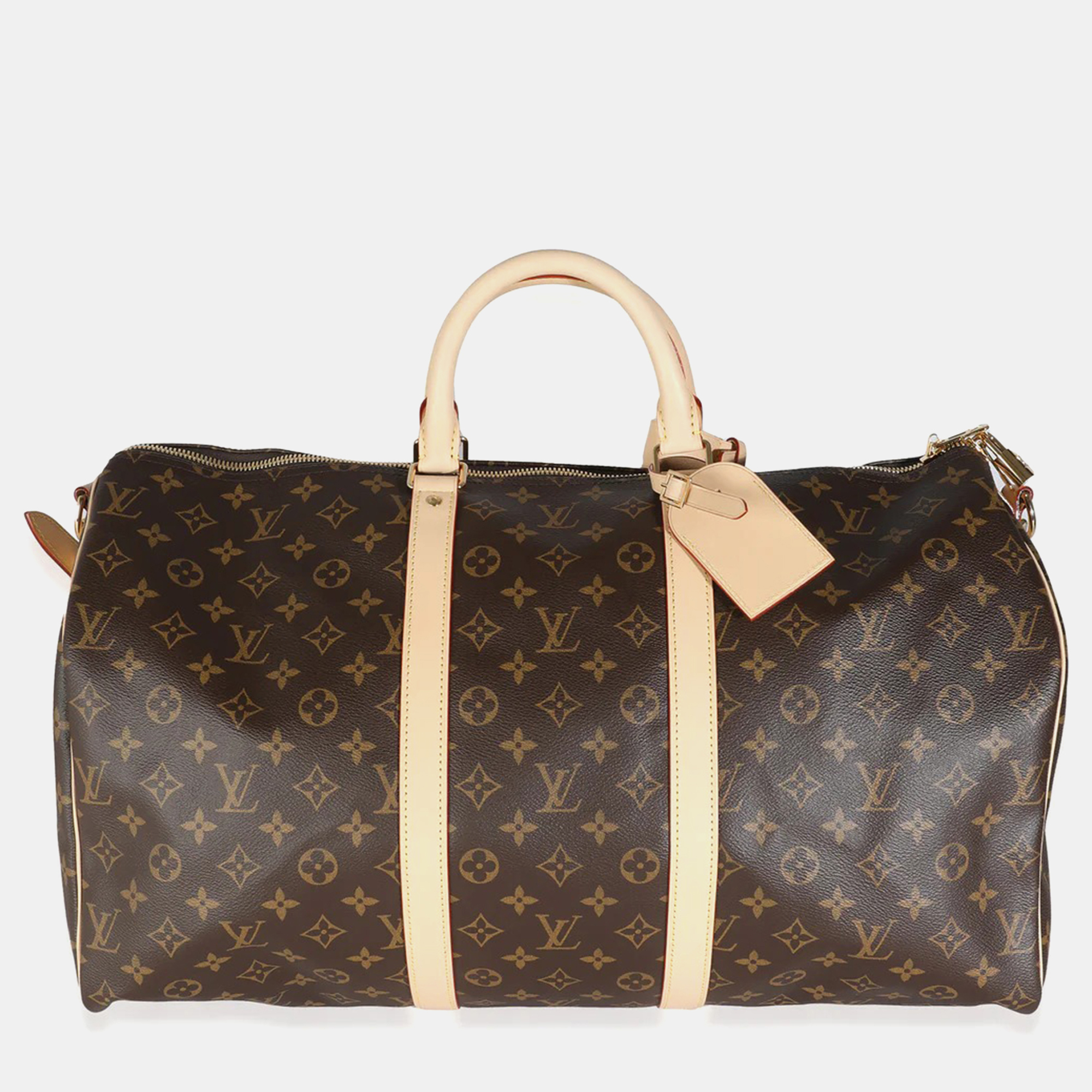 

Louis Vuitton Monogram Canvas Keepall Bandouliere 50 bag, Brown