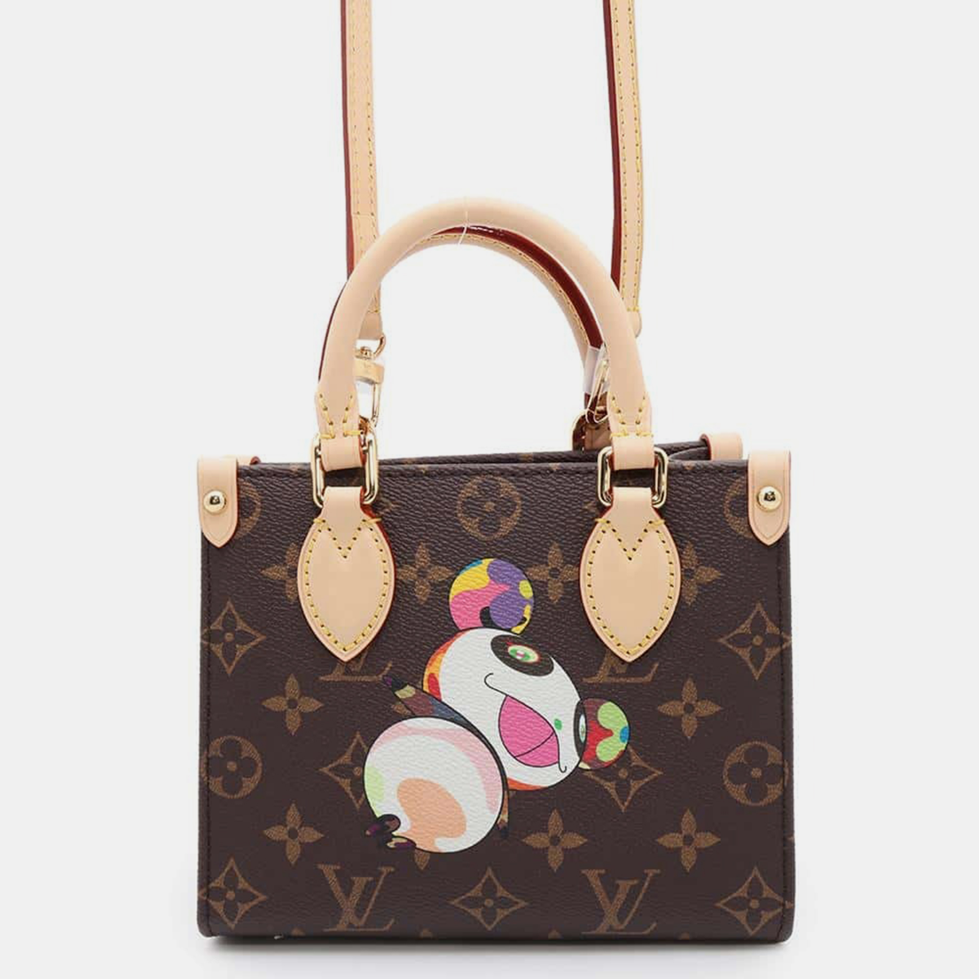 

Louis Vuitton Tm Red Monogram Panda Takashi Murakami Size Bb Onthego, Brown