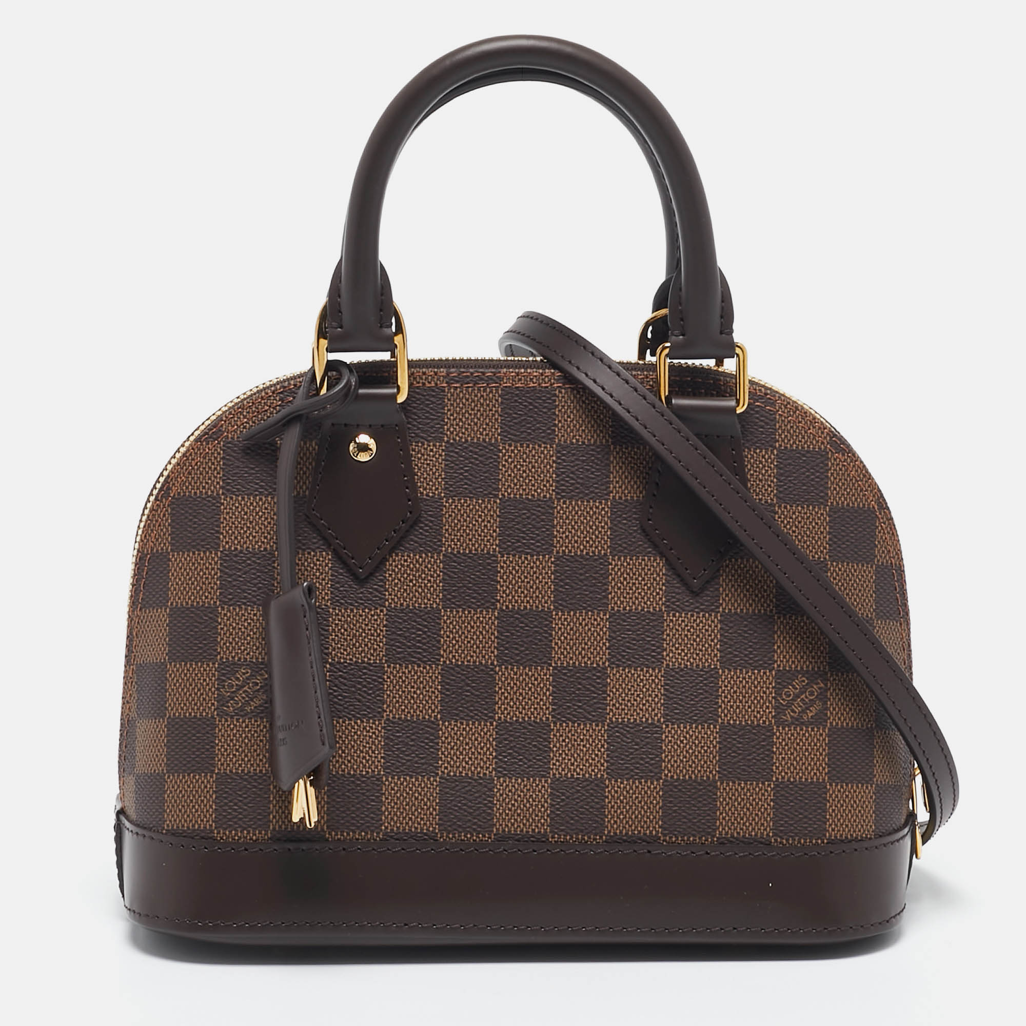 

Louis Vuitton Damier Ebene Canvas Alma BB Bag, Brown