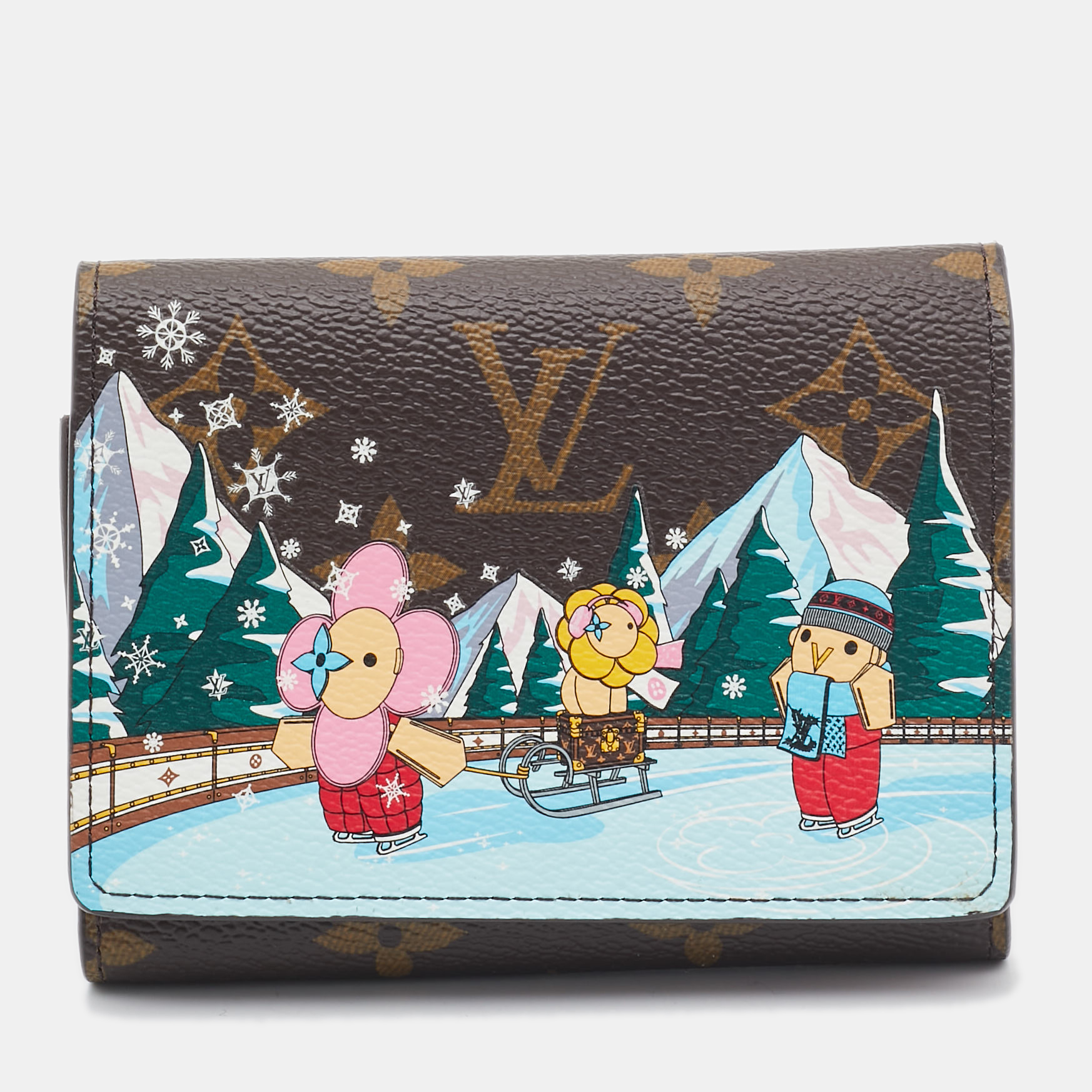 

Louis Vuitton Monogram Canvas Christmas Animation Portefeuille Victorine Wallet, Brown