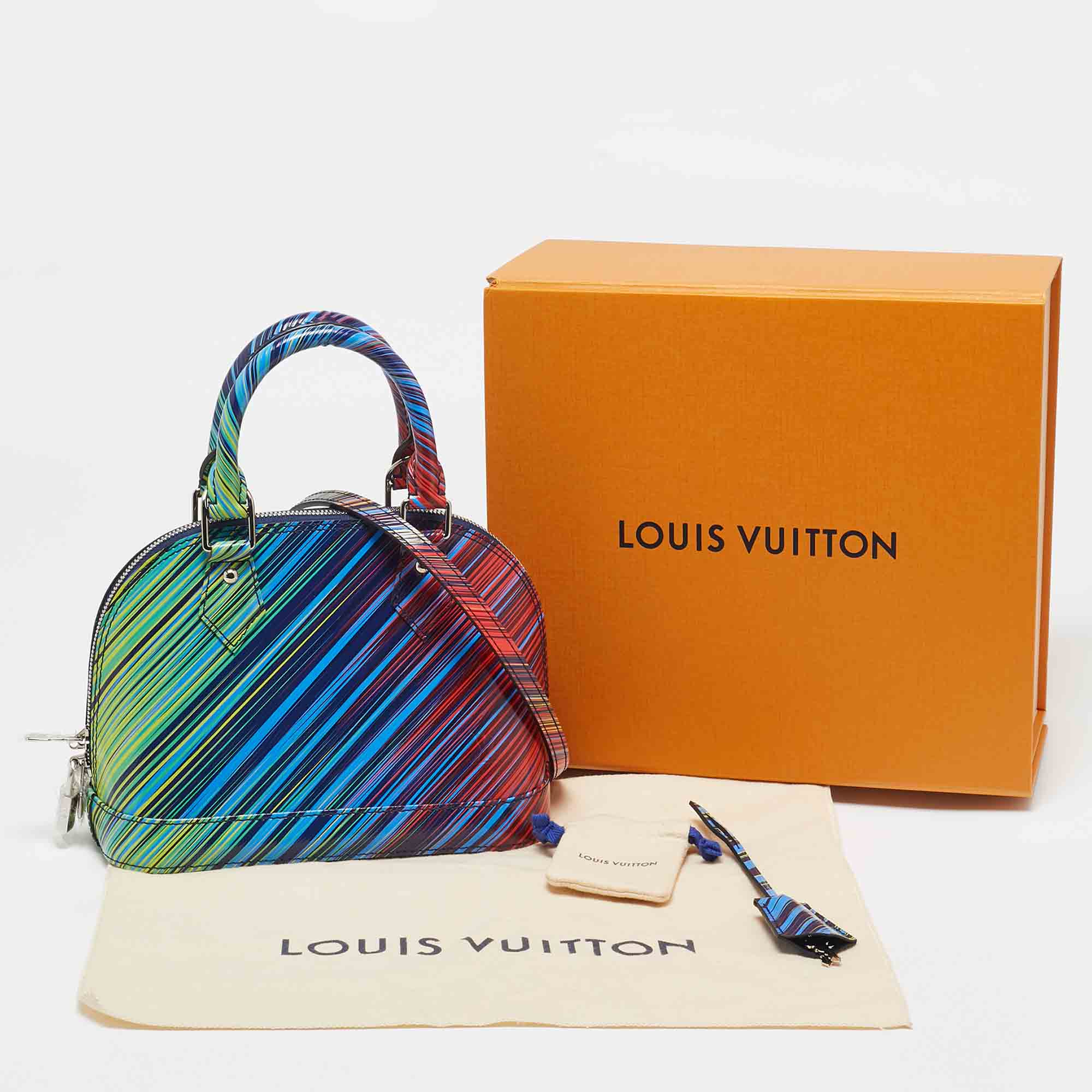 Louis Vuitton Vert/Rouge Tropical Epi Leather Alma BB Bag 