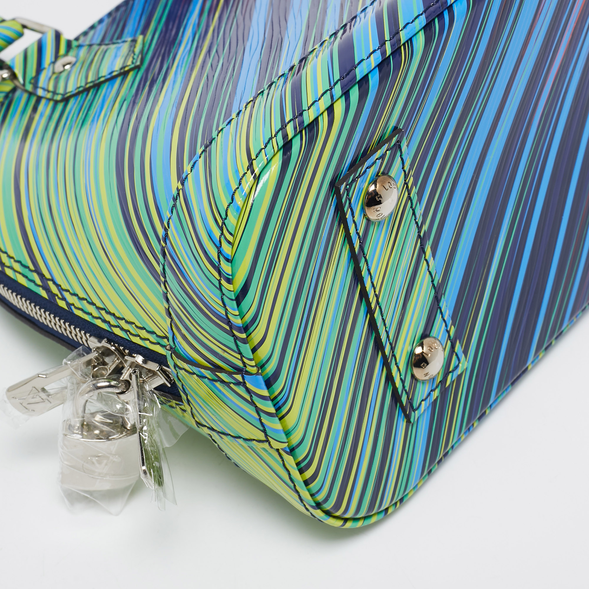 Louis Vuitton Vert/Rouge Tropical Epi Leather Alma BB Bag 