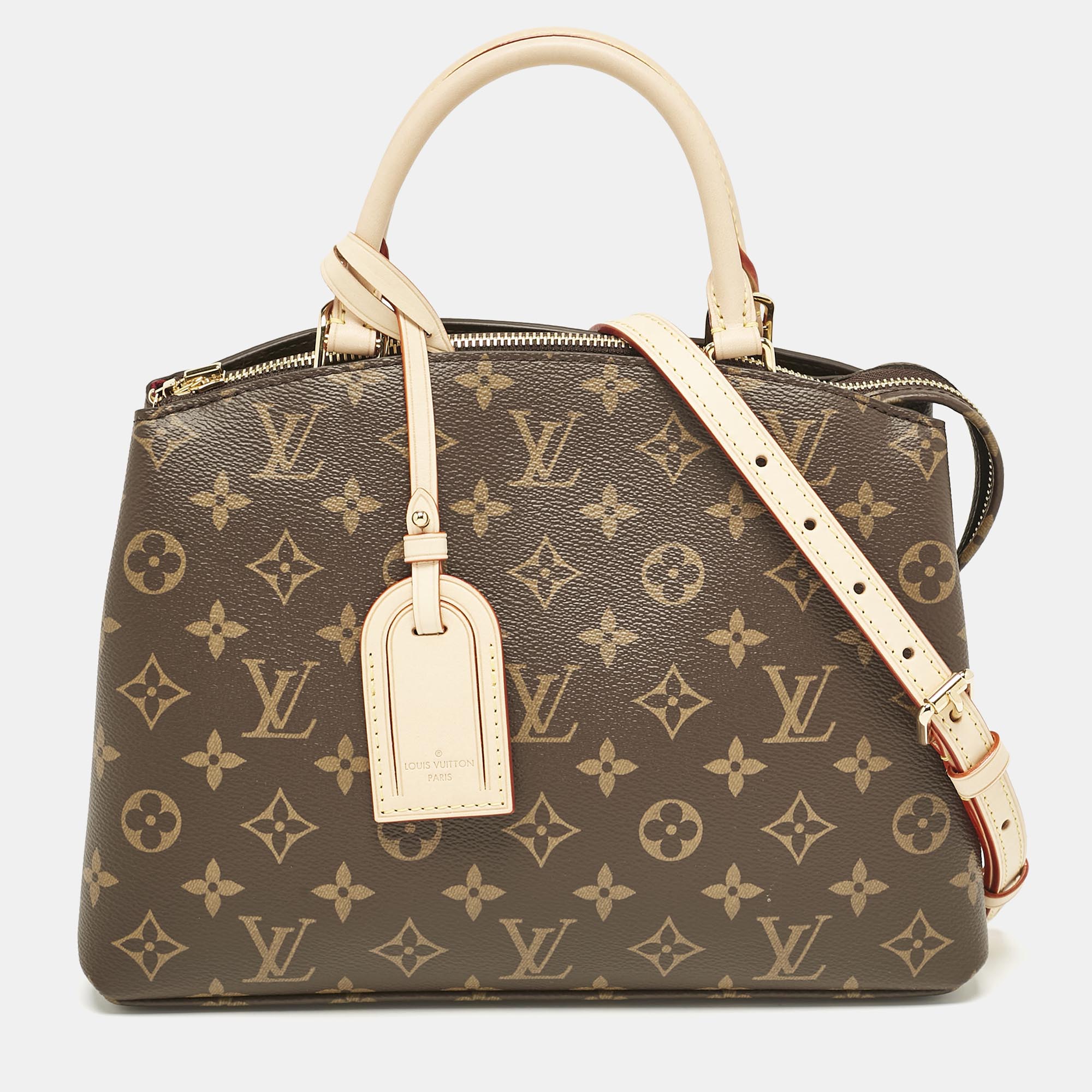 

Louis Vuitton Monogram Canvas Petit Palais Bag, Brown