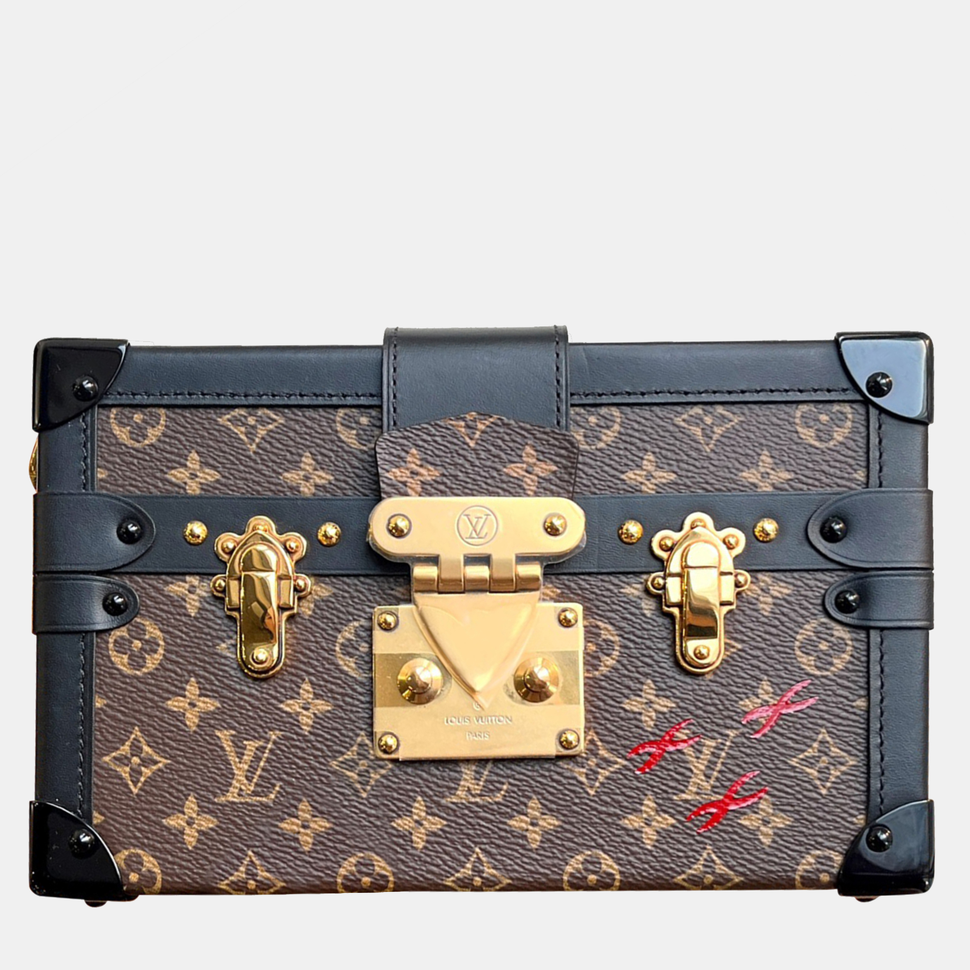 

Louis Vuitton Monogram Canvas Petite Malle Bag, Brown