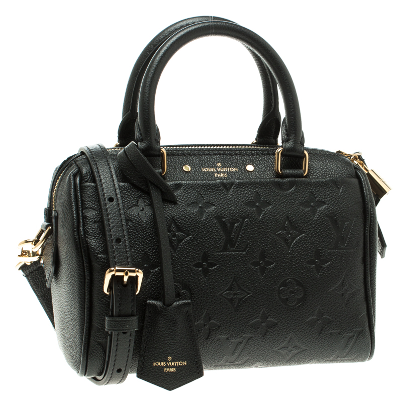 Louis Vuitton Speedy Bandouliere 20 Black Leather ref.705424 - Joli Closet