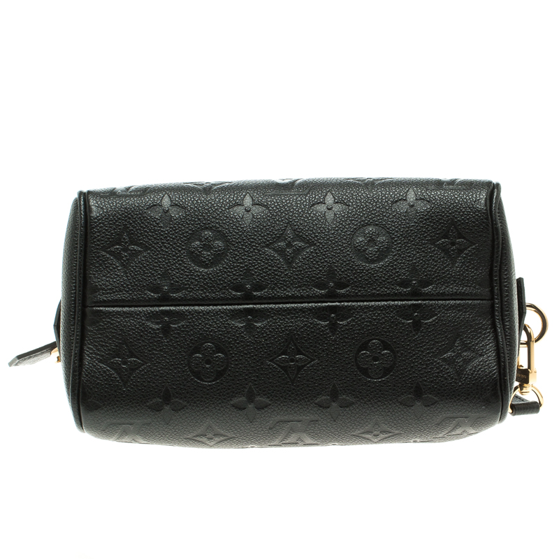 Louis Vuitton Womens Speedy Black Empreinte Leather 20 – Luxe