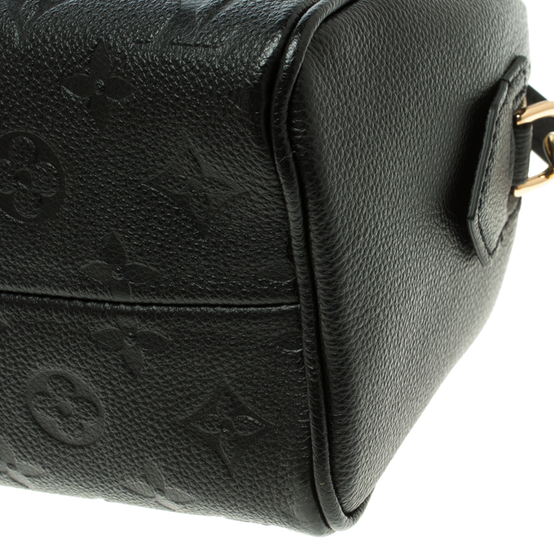 Louis Vuitton Bandoulière 20 Black Monogram Empreitne Leather