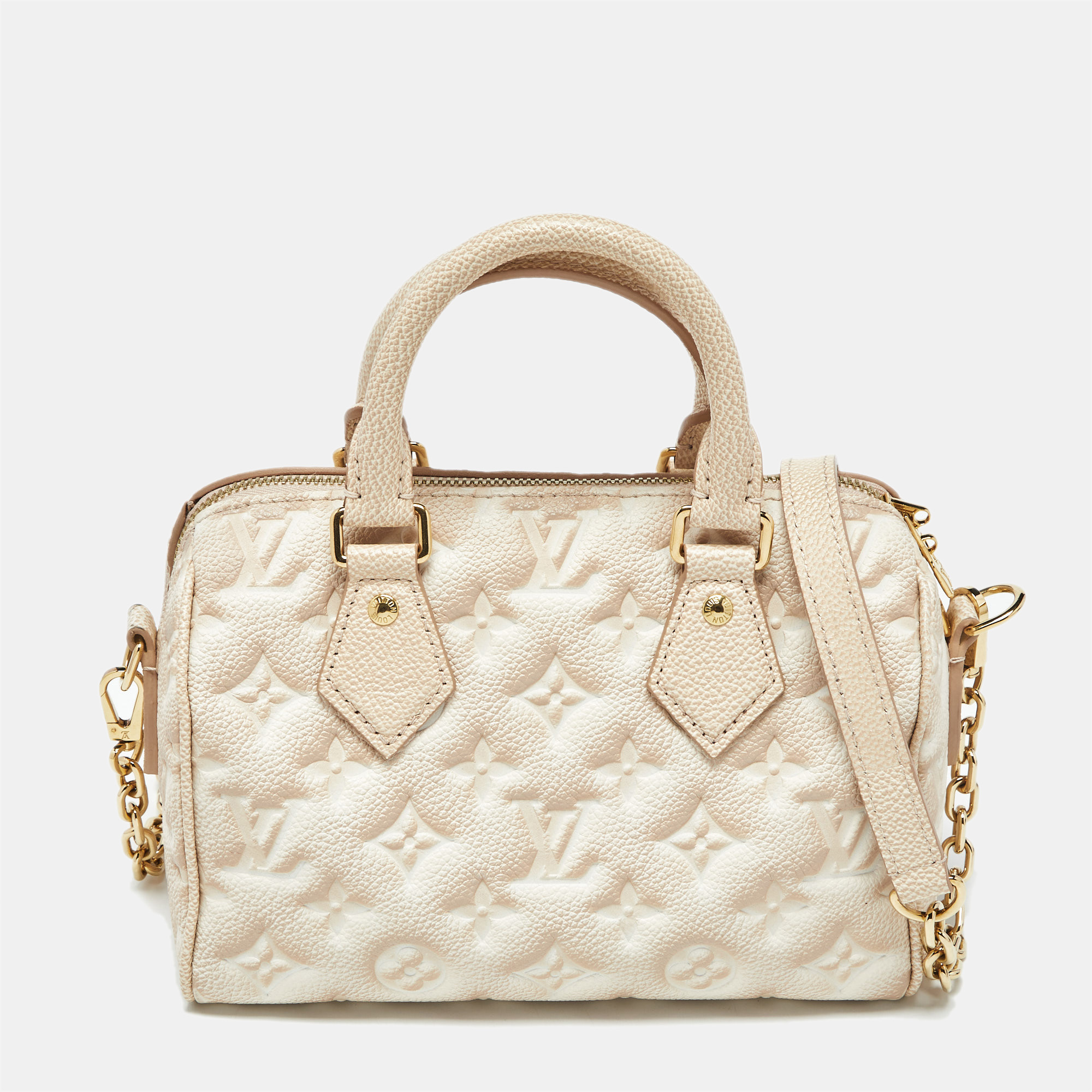 

Louis Vuitton Beige Clair Summer Stardust Monogram Empreinte Leather Speedy Bandouliere 20 Bag