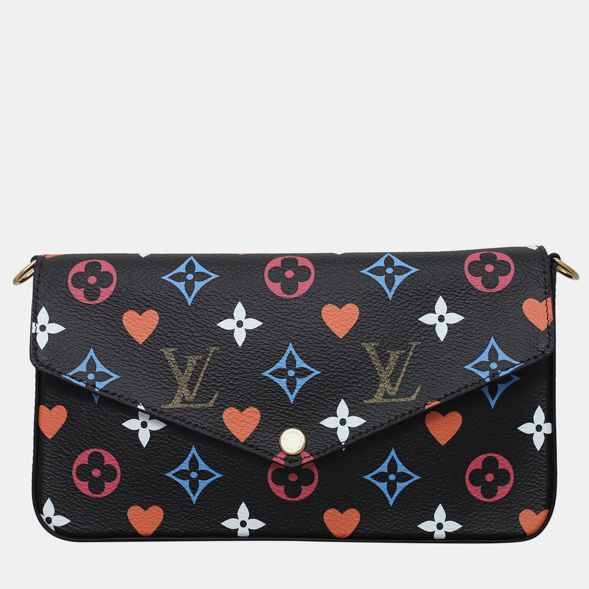 

Louis Vuitton Felicie Monogram GM Game On Slingbag, Black