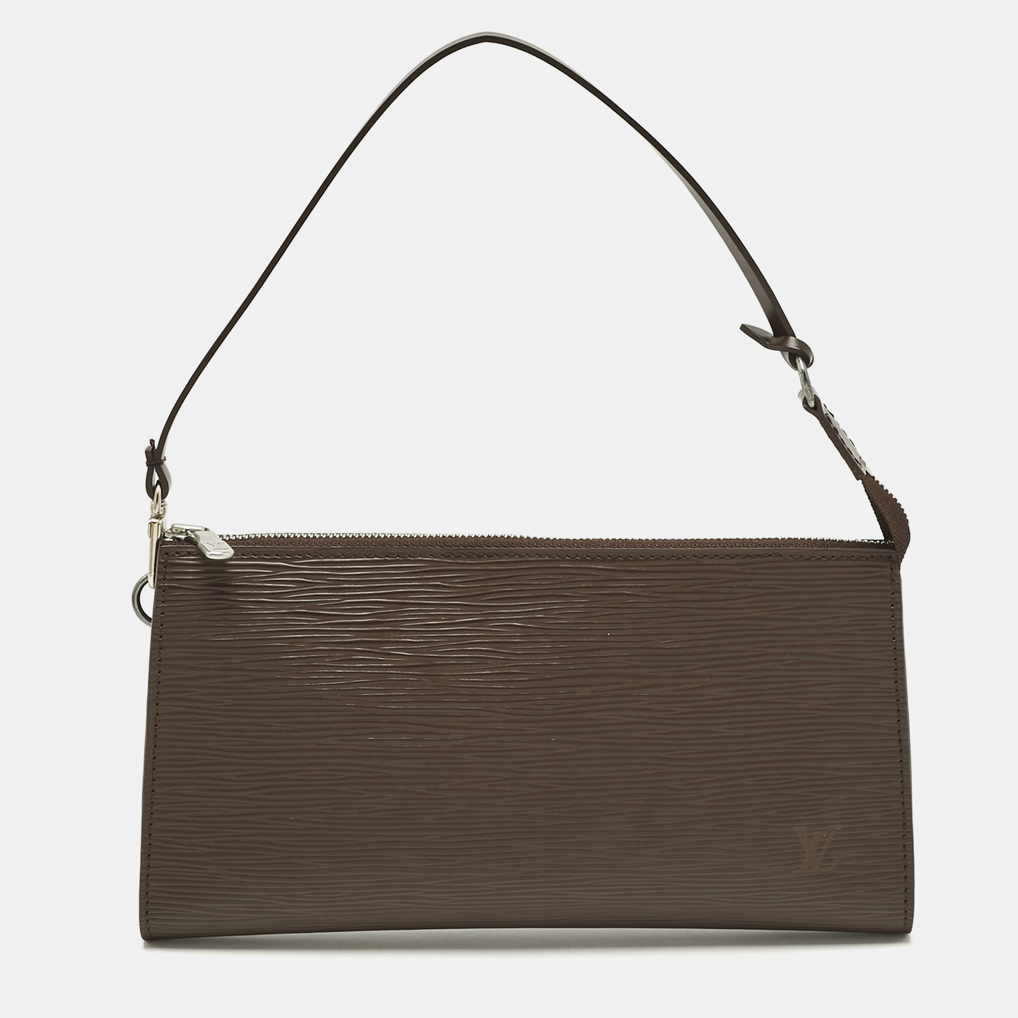 

Louis Vuitton Moka Epi Leather Pochette Accessoires Bag, Brown