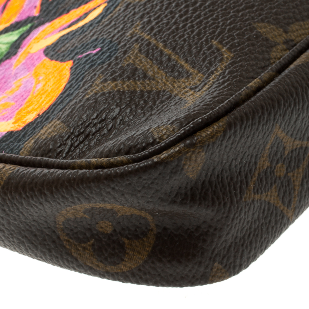 Louis Vuitton Brown x Stephen Sprouse Monogram Graffiti Pochette  Accessoires Cloth ref.954663 - Joli Closet