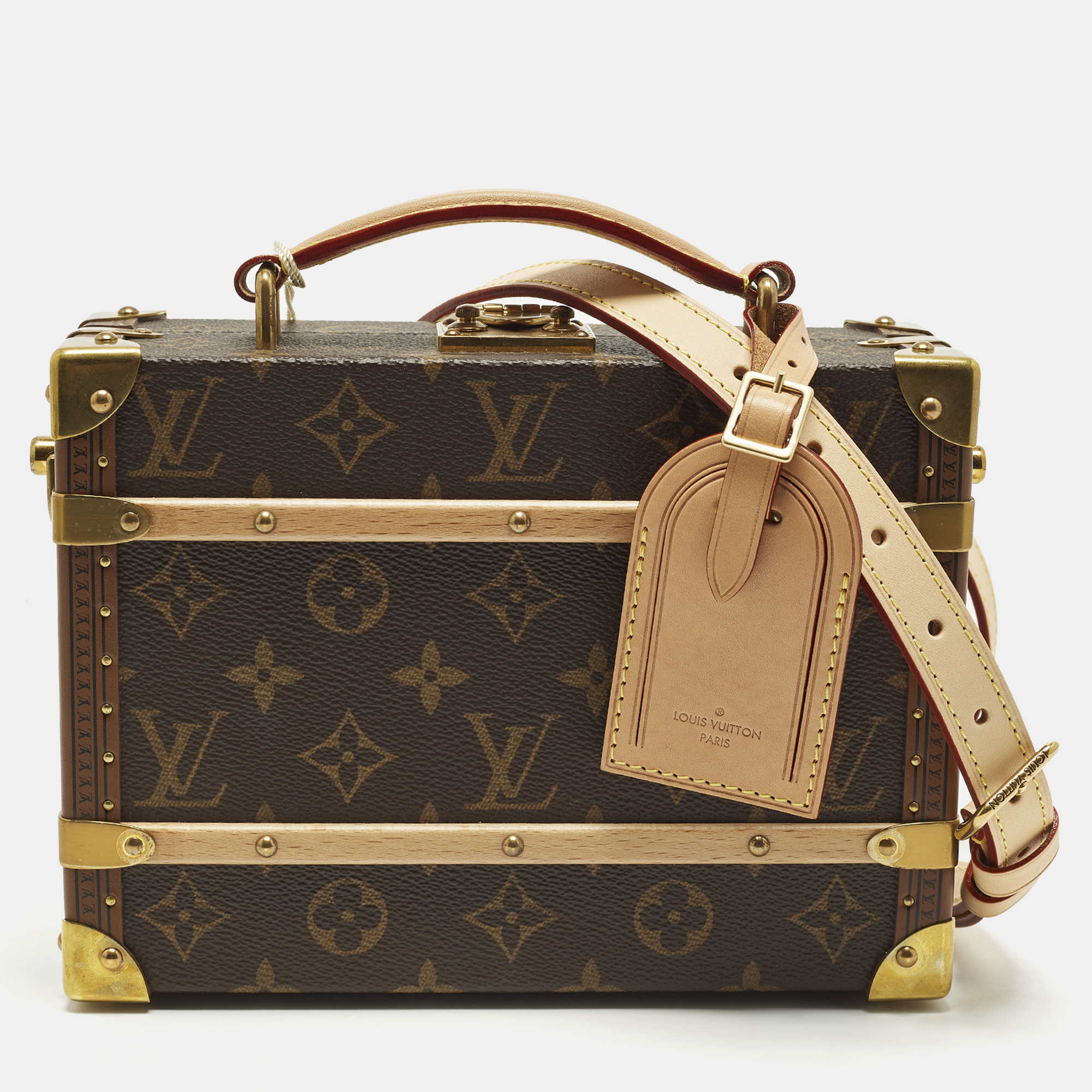 

Louis Vuitton Trunk Monogram Canvas Top Handle Bag, Brown