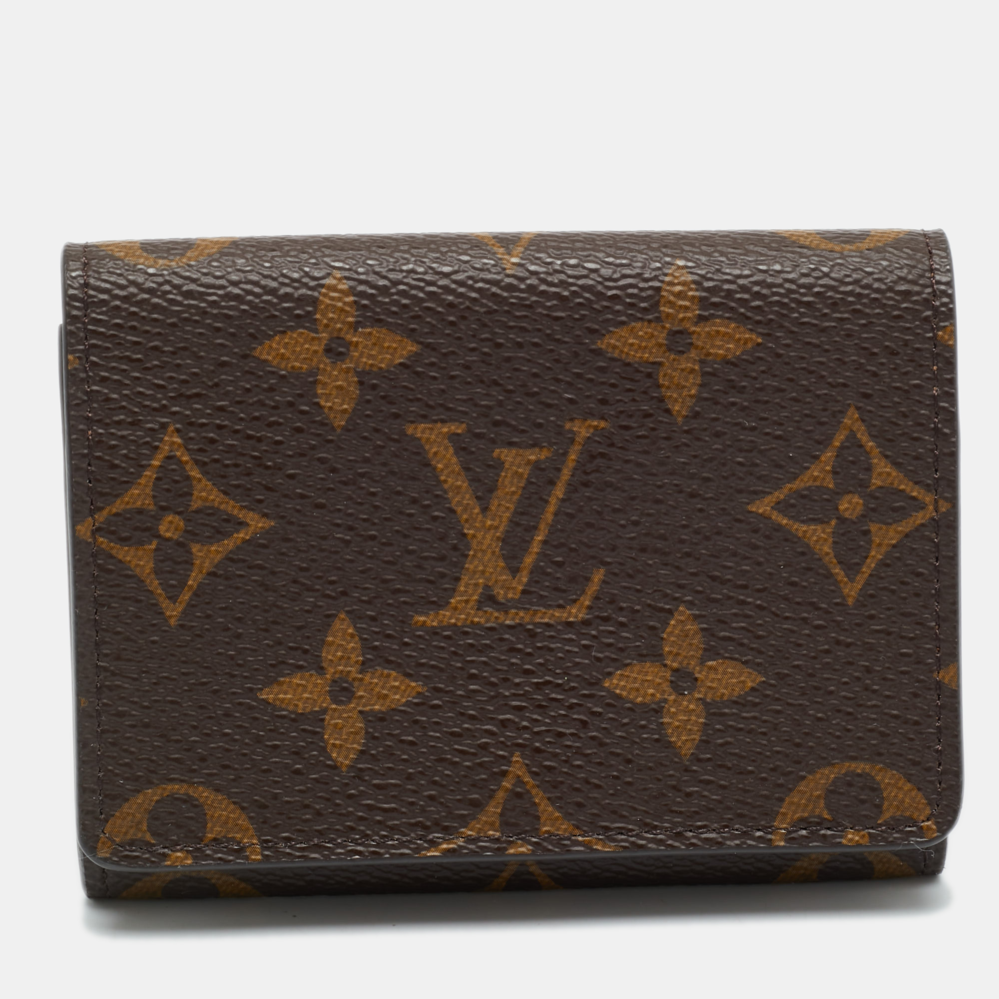 

Louis Vuitton Monogram Canvas Envelope Business Card Holder, Brown