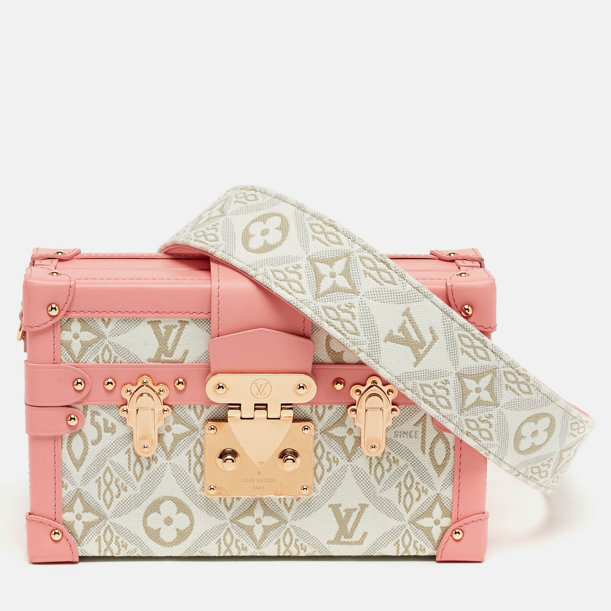 

Louis Vuitton Petite Mallee Pink Since 1854 Jacquard Clutch