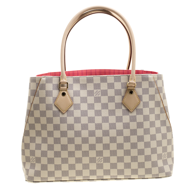 Authentic Louis Vuitton Damier Azur Calvi Shoulder Tote Bag