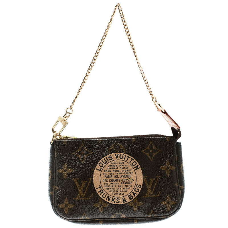 Louis Vuitton Monogram Canvas Mini Trunks Bags Pochette Louis