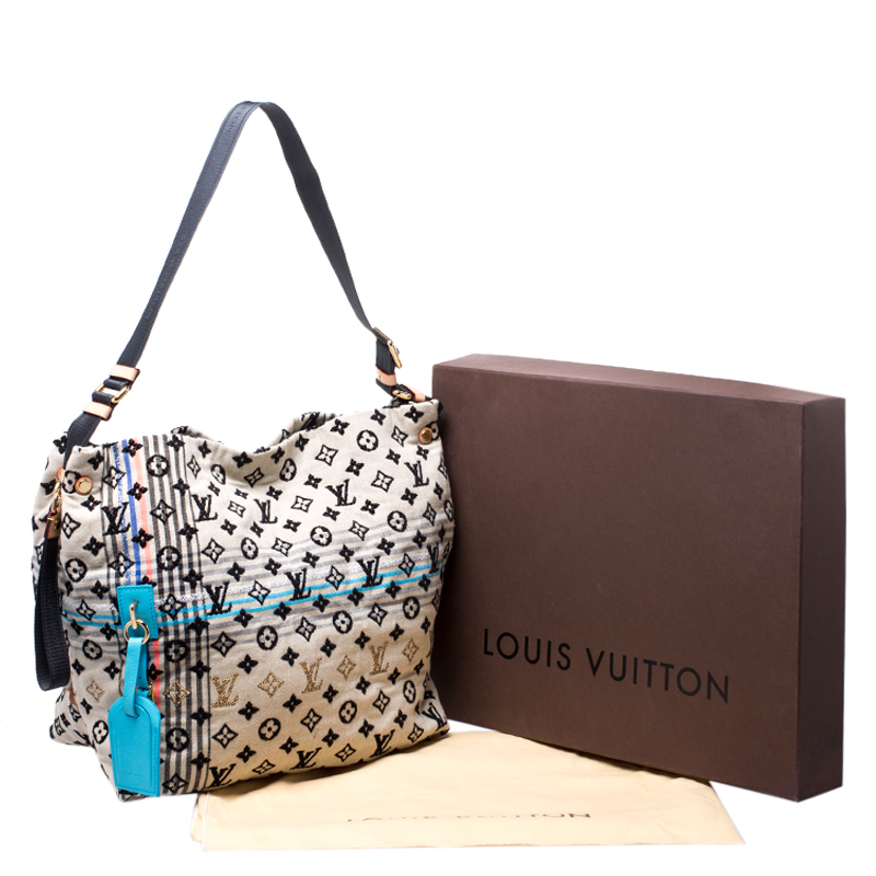 Louis Vuitton Limited Edition Blue Monogram Cheche Bohemian Bag - Yoogi's  Closet