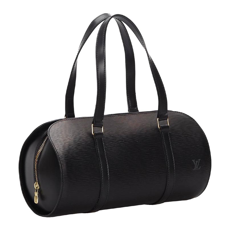 

Louis Vuitton Noir Epi Leather Soufflot Bag, Black