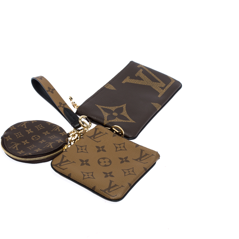 

Louis Vuitton Monogram Canvas Trio Pouch, Brown