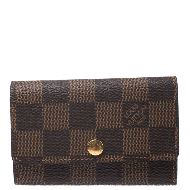 Pre Owned Louis Vuitton Damier Ebene Canvas 6 Keys Holder