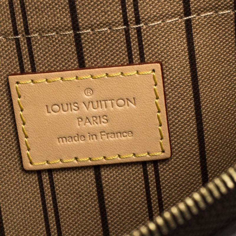 Neverfull clutch bag Louis Vuitton Multicolour in Cotton - 31084818