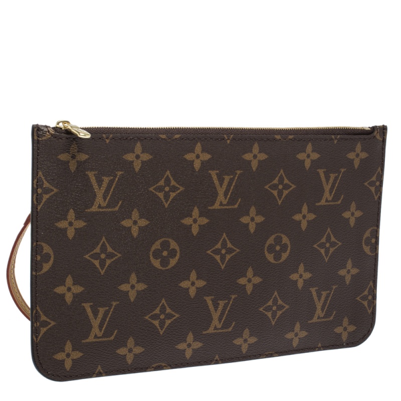 Louis Vuitton Neverfull Clutch Pochette Monogram – Luxi Bags