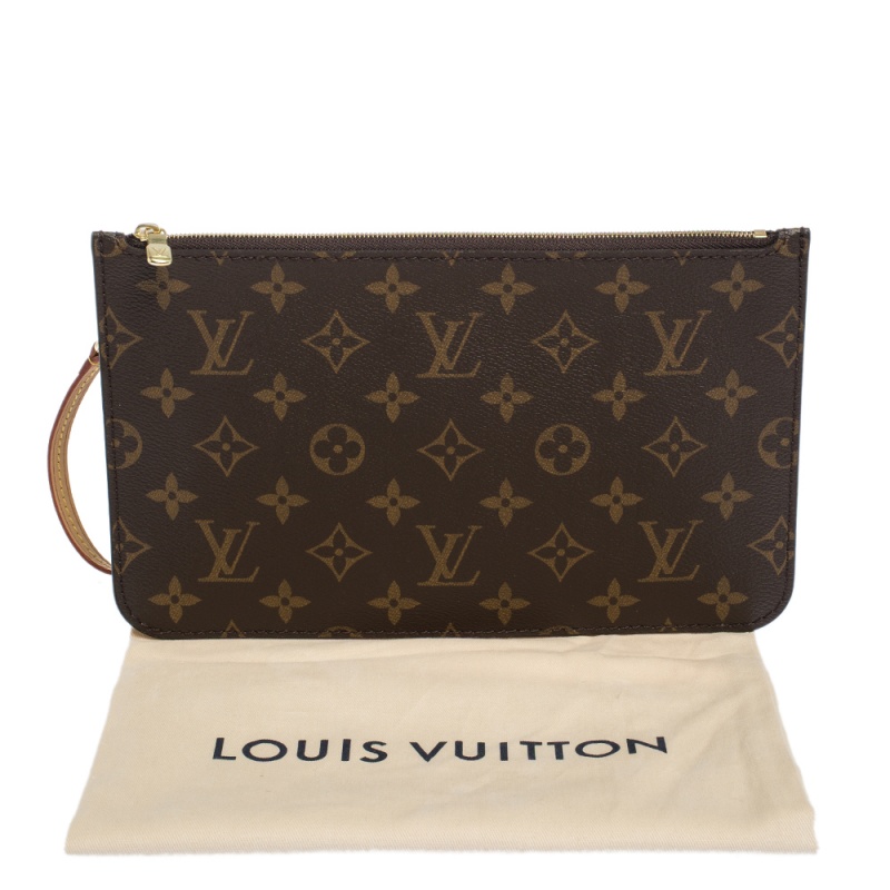 Louis Vuitton Monogram Canvas Neverfull Pochette NM Clutch Louis