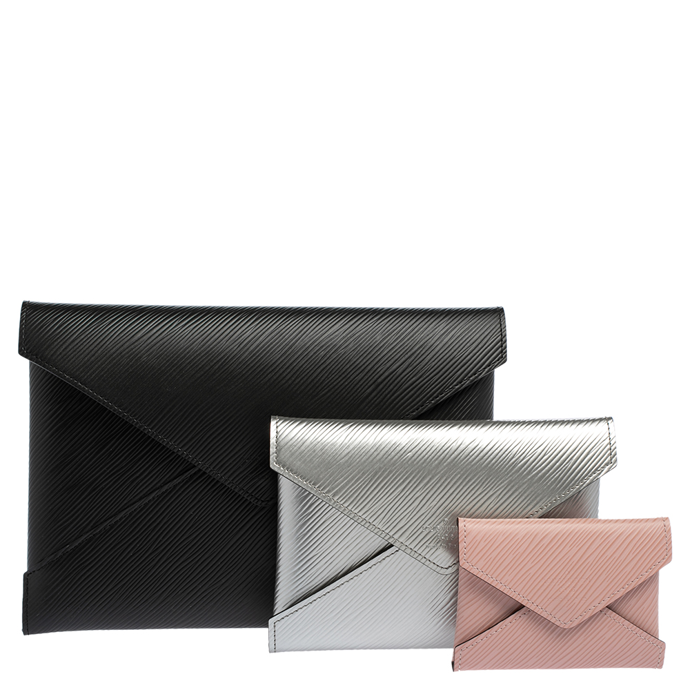 

Louis Vuitton Black Epi Leather Kirigami Pochette