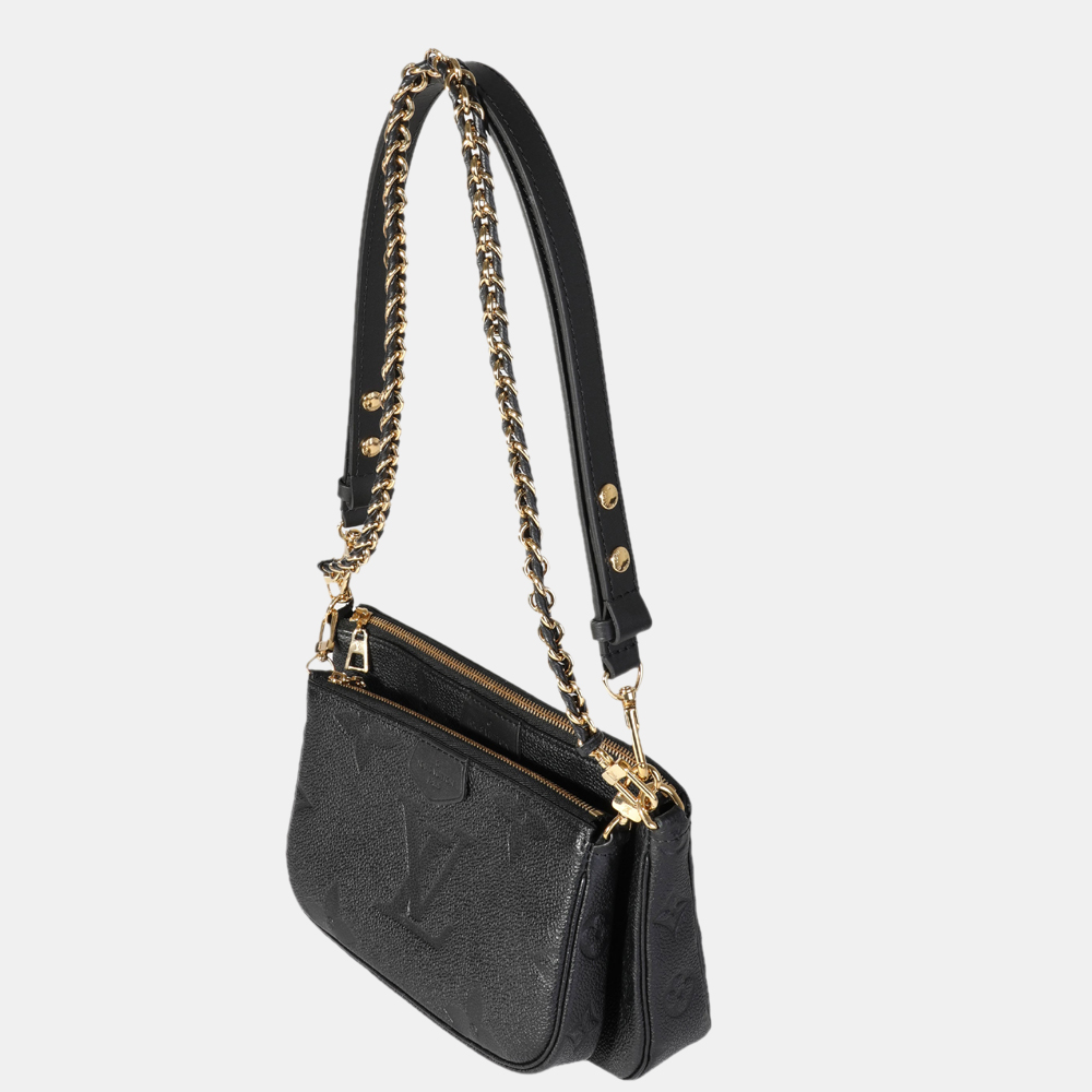 

Louis Vuitton Black Monogram Empreinte Leather Multi-Pochette Shoulder Bag