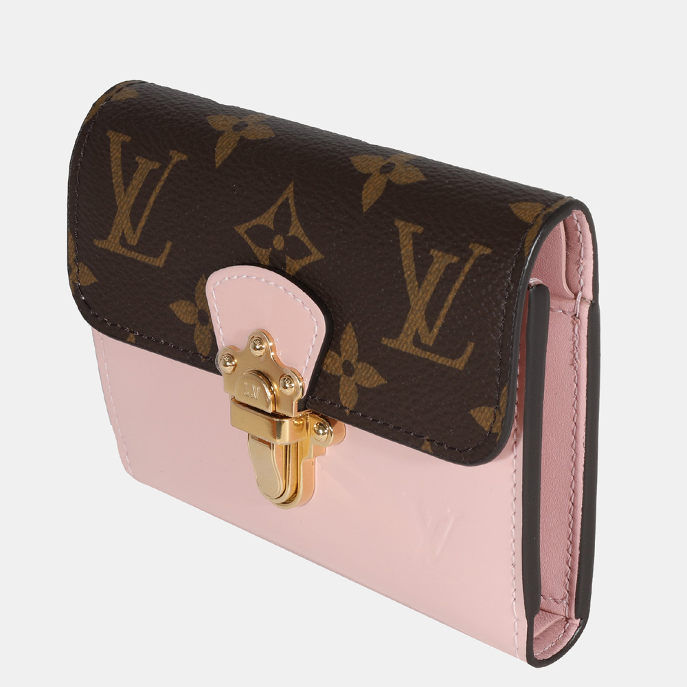 

Louis Vuitton Brown/ Pink Monogram Canvas & Vernis Cherrywood Wallet