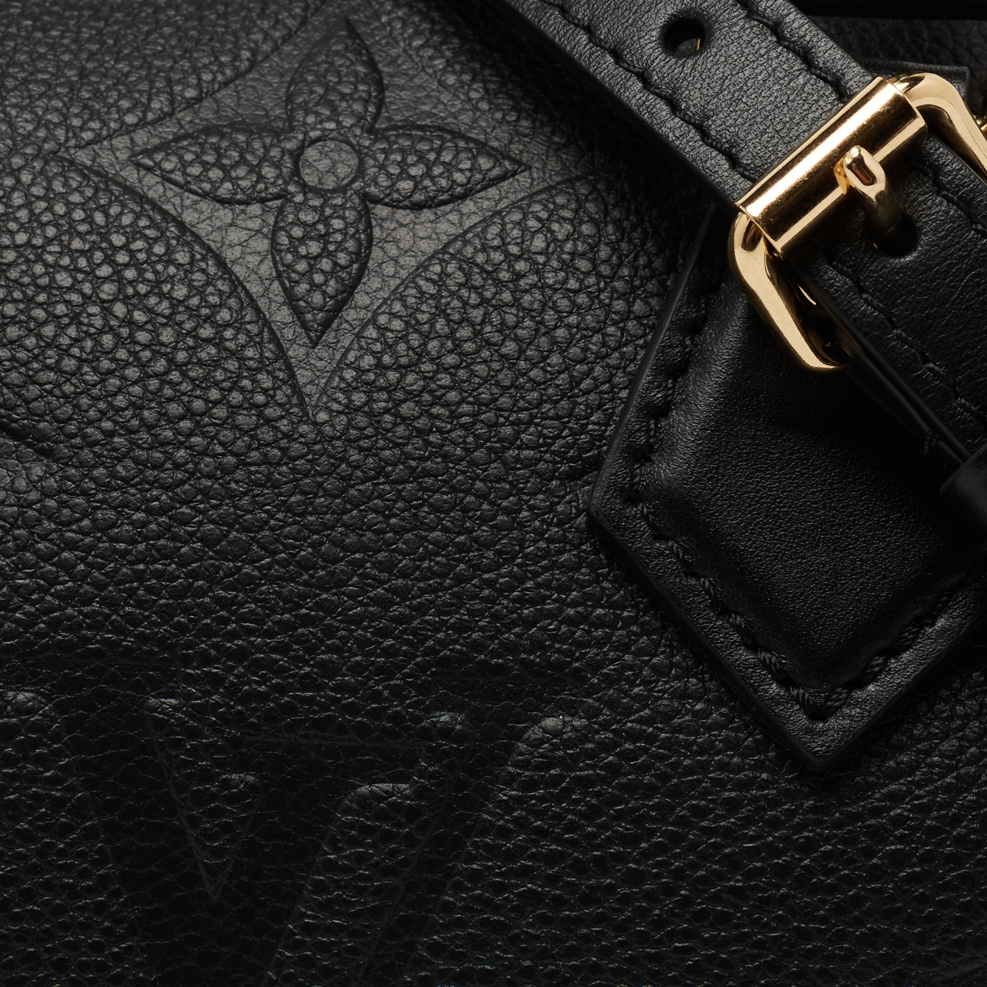 Louis Vuitton Womens Speedy Black Empreinte Leather 20 – Luxe Collective