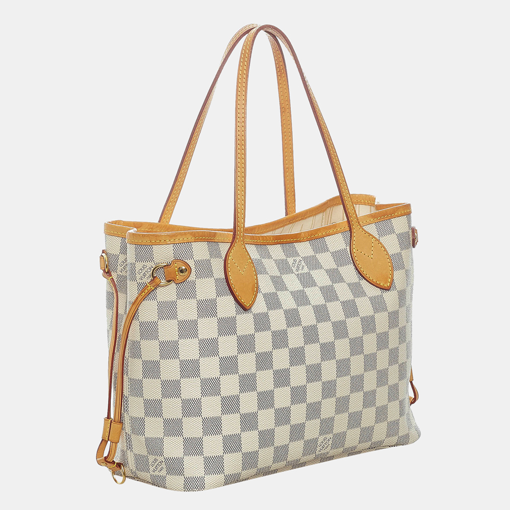 

Louis Vuitton Blue/White Damier Azur Neverfull PM