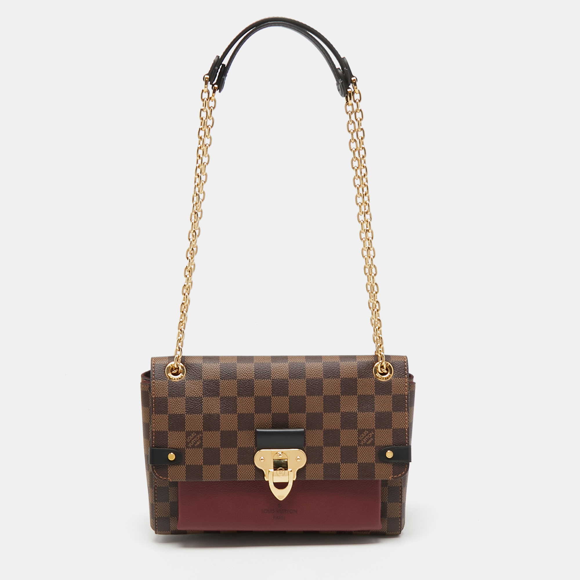Pre Owned Louis Vuitton Damier Ebene Canvas Vavin PM Bag