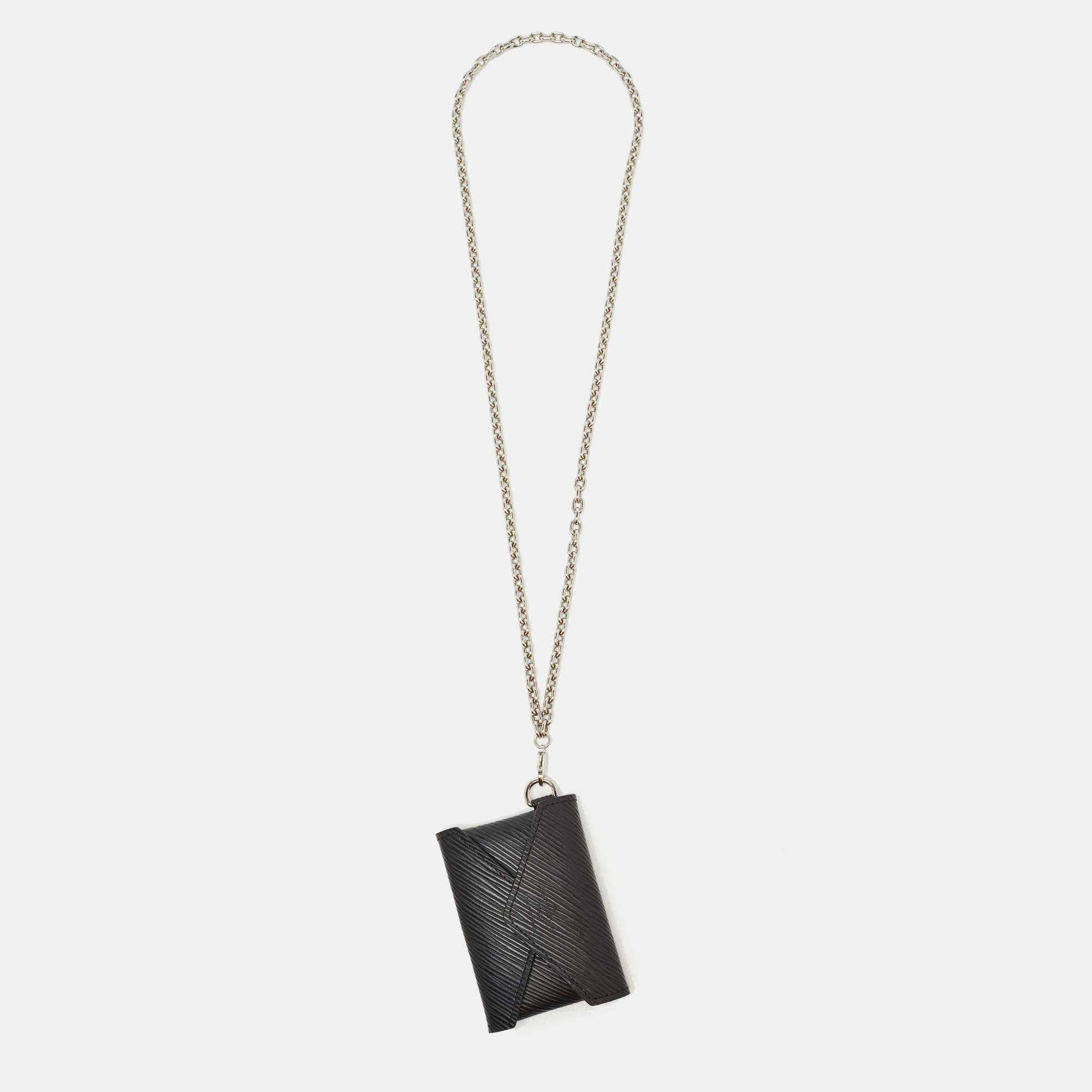 

Louis Vuitton Black Epi Leather LV Pop Kirigami Necklace