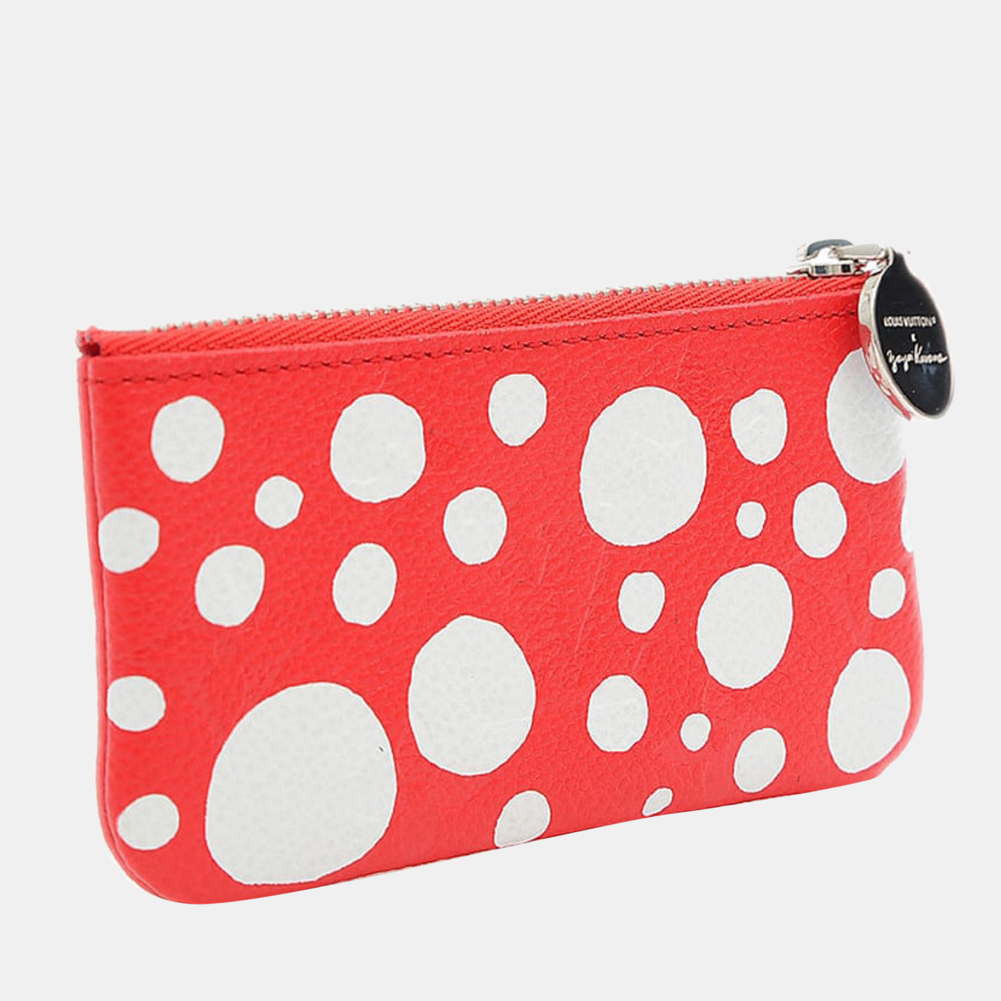 

Louis Vuitton Red Leather Infinity Dots Pochette Clutch