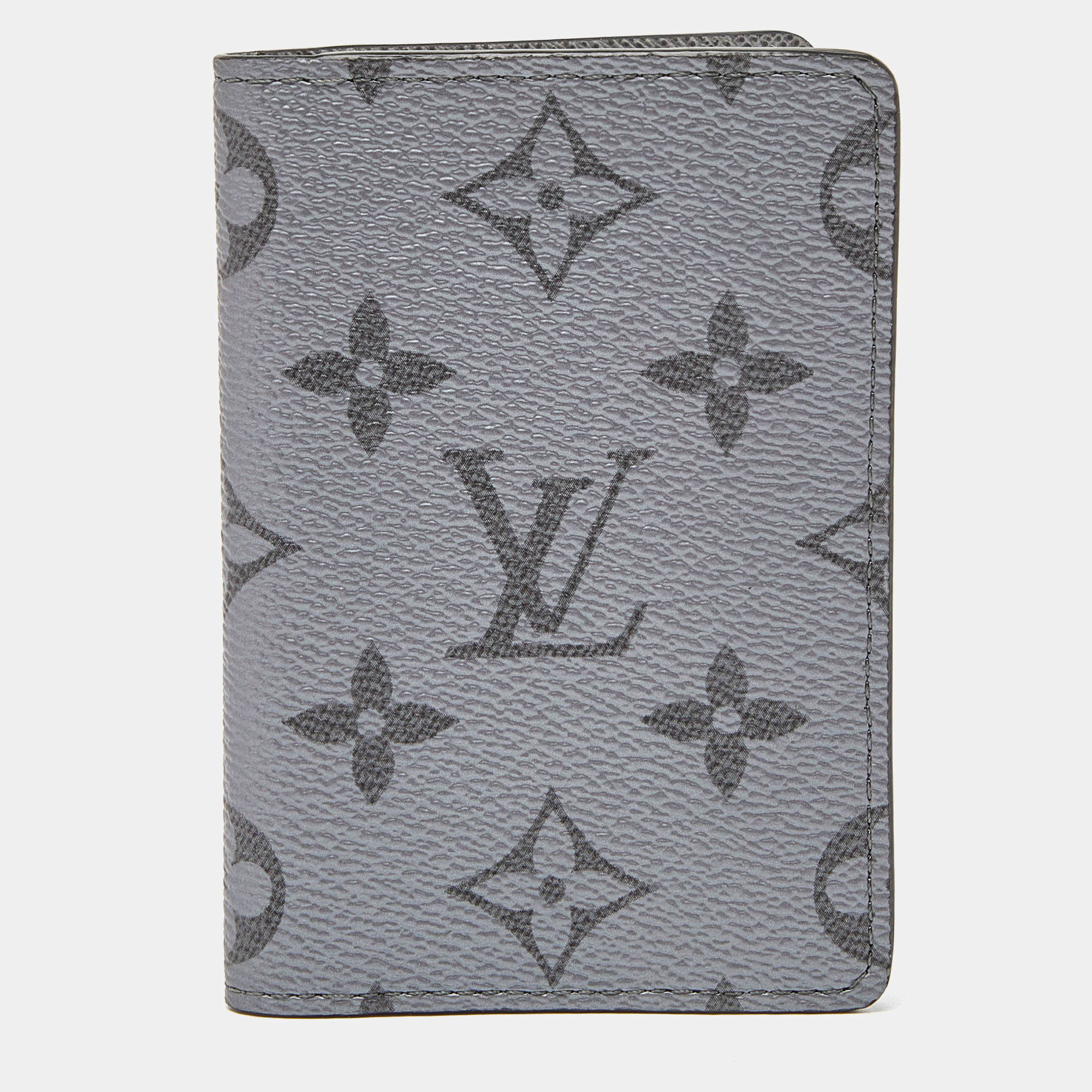 Pre-owned Louis Vuitton Pocket Organizer Monogram  Taiga