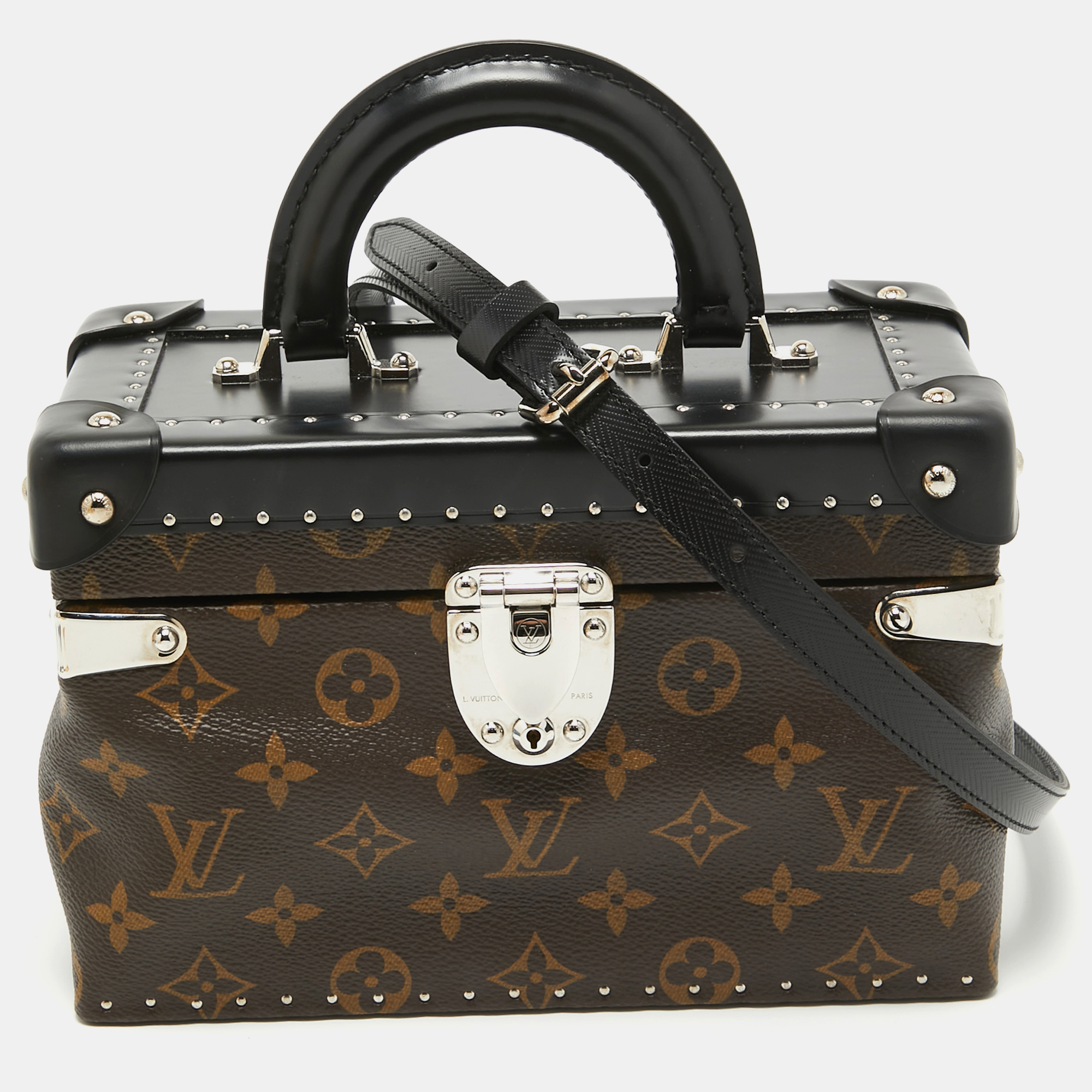 

Louis Vuitton Black Monogram Canvas City Trunk PM Bag, Brown
