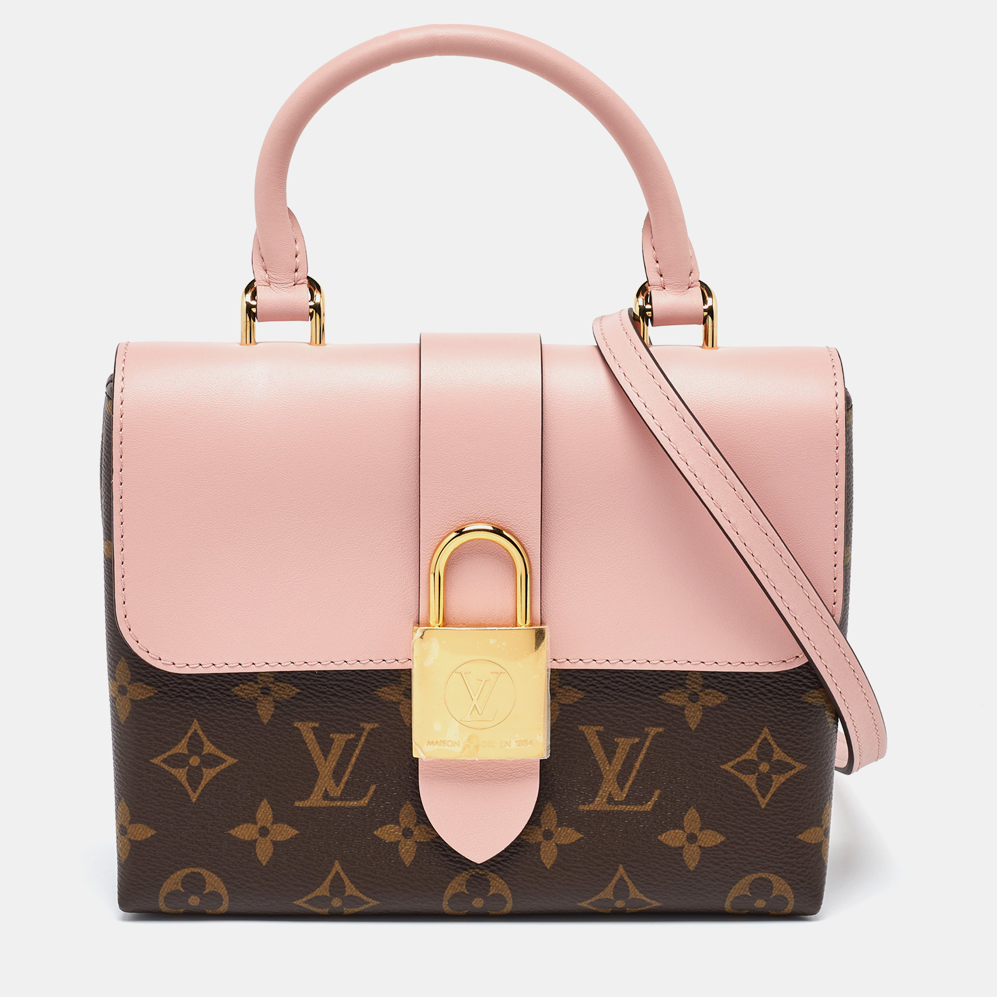 

Louis Vuitton Rose Poudre Monogram Canvas Locky BB Bag, Pink