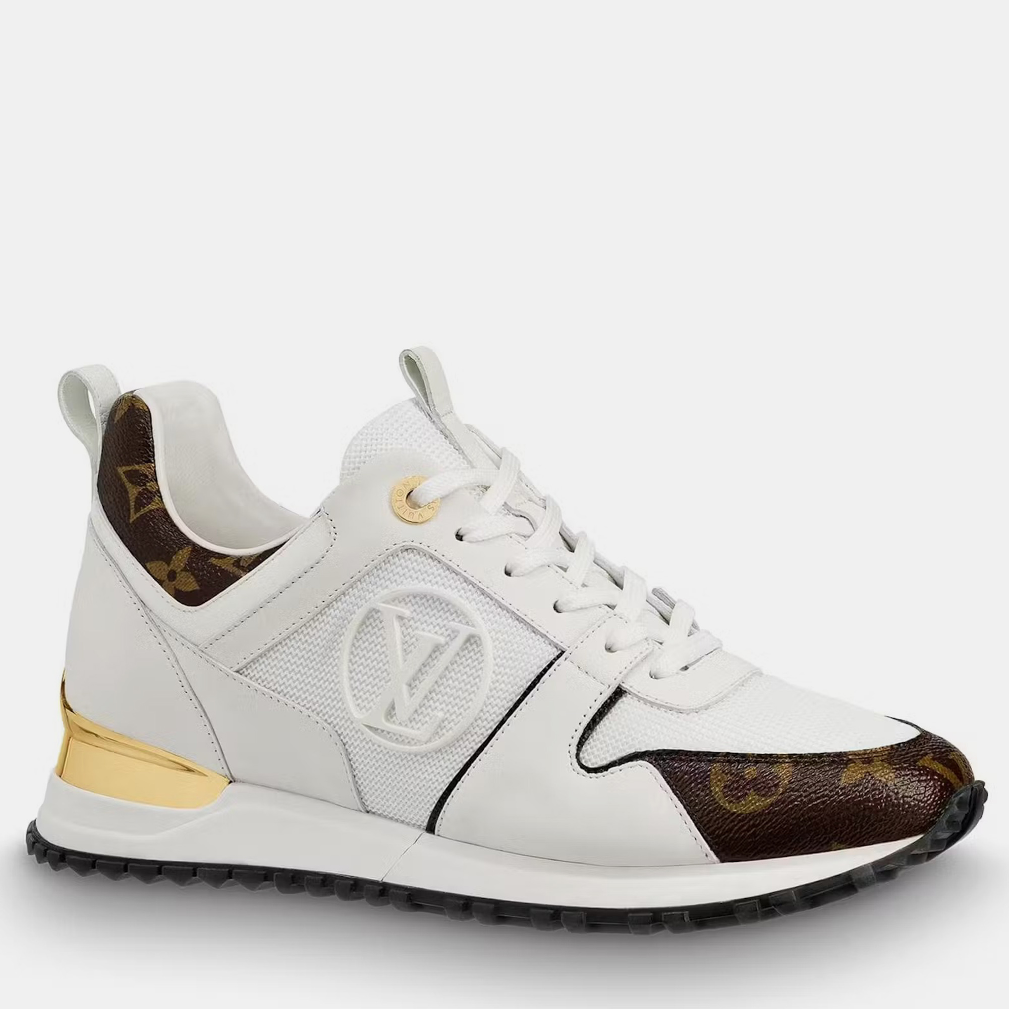 

Louis Vuitton Brown/White Monogram Coated Canvas and Leather Run Away Sneaker EU