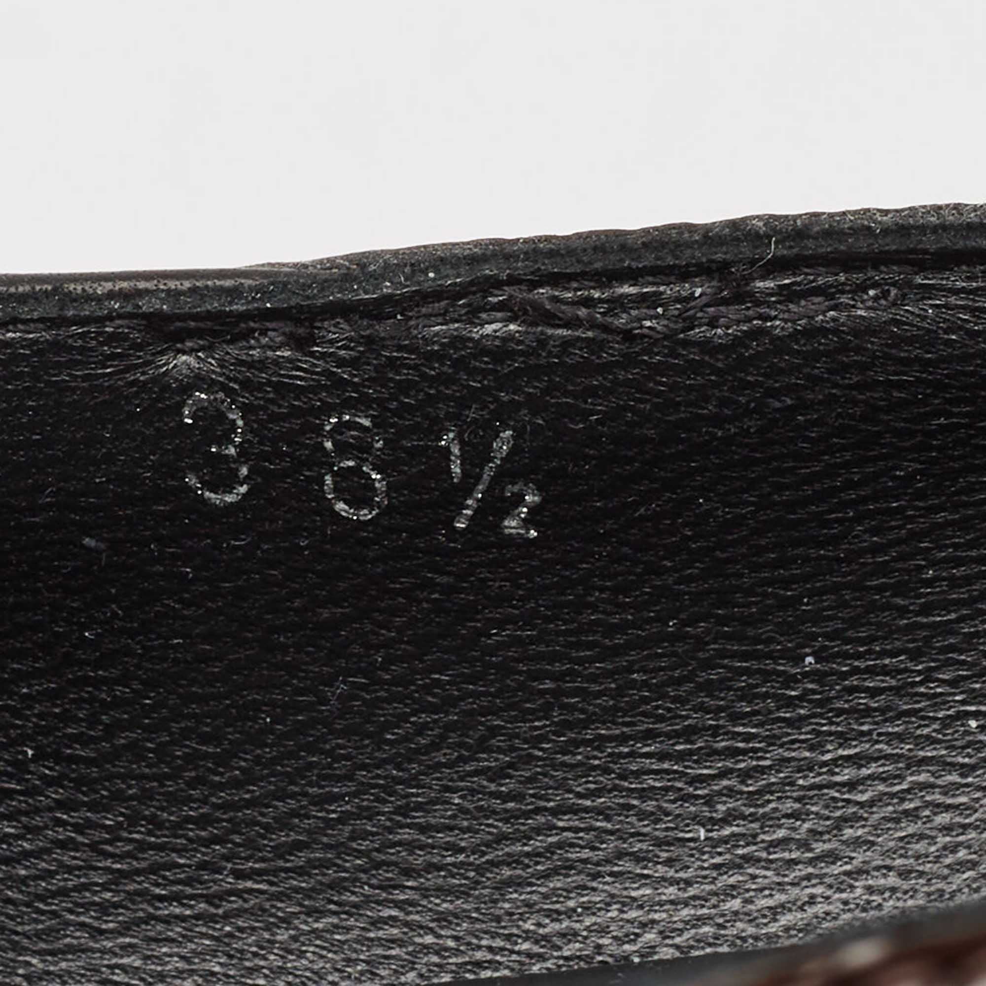 Louis Vuitton Black/Brown Leather and Monogram Canvas Archlight Pumps Size 38.5 