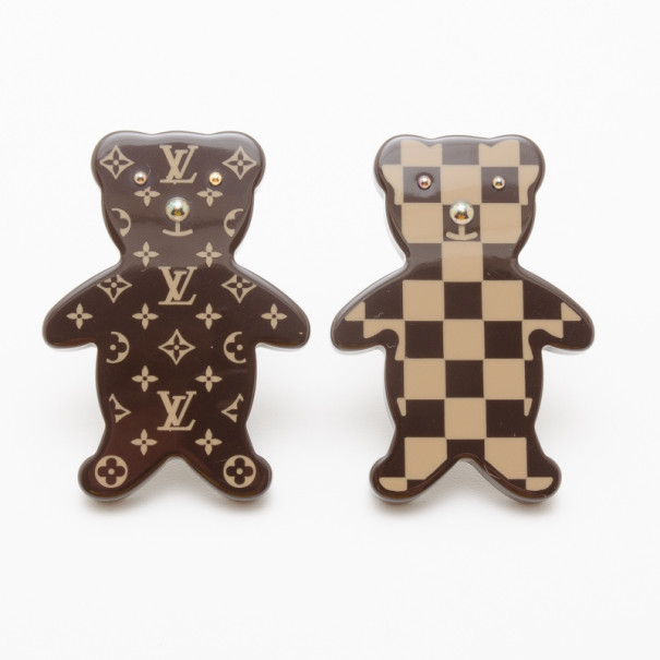 LOUIS VUITTON Teddy Bear Nonours Pin Brooch Set 213785