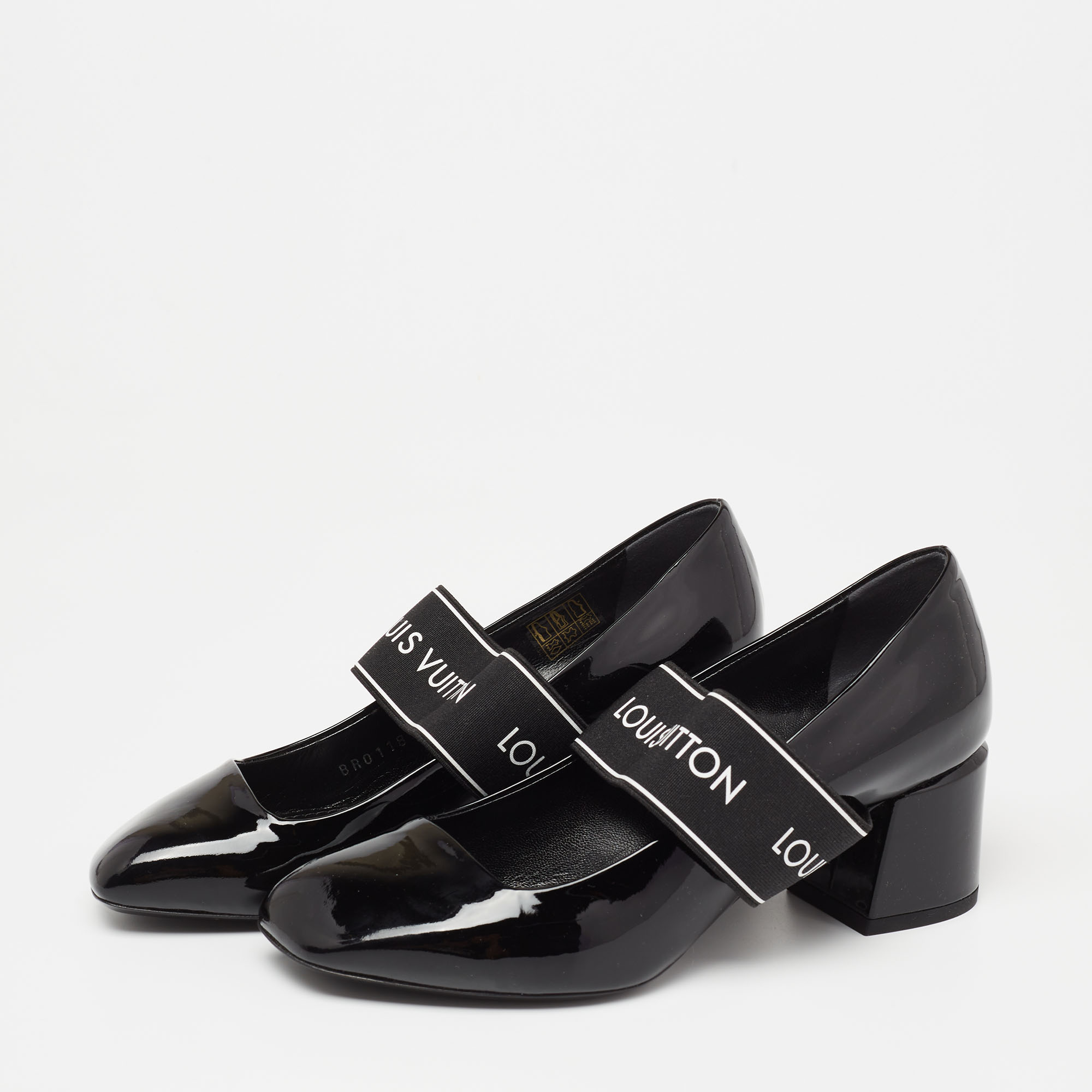 

Louis Vuitton Black Patent Leather Uncover Pumps Size