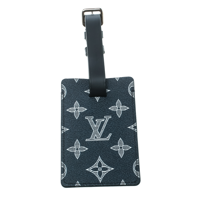 

Louis Vuitton Blue Savane Monogram Canvas and Leather Chapman Brothers Lion Luggage Tag