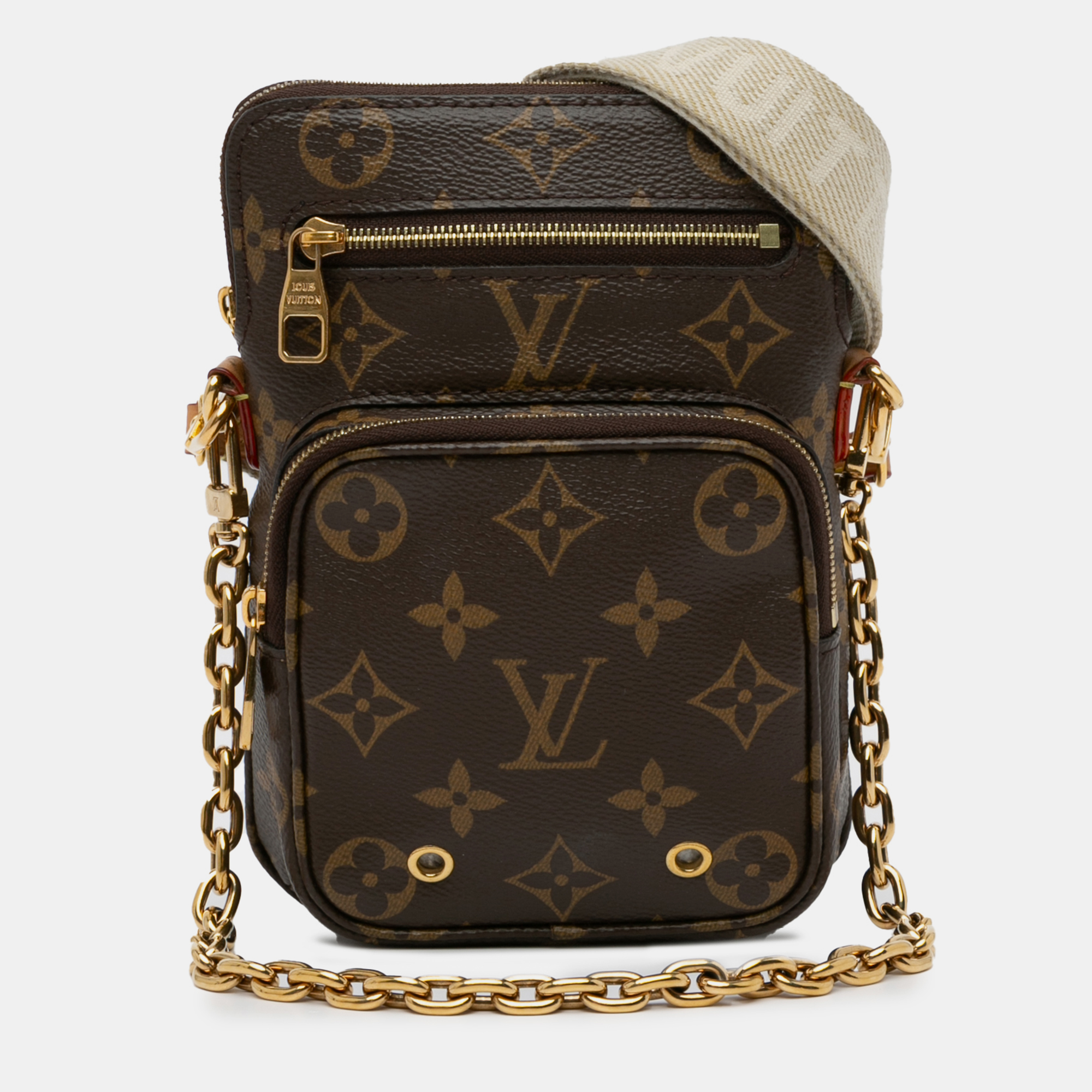 

Louis Vuitton Monogram Utility Phone Sleeve, Brown