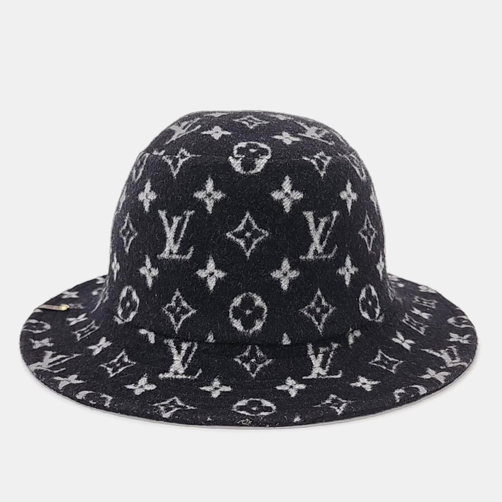 

Louis Vuitton Black Wool Reversible Bob Bucket Hat