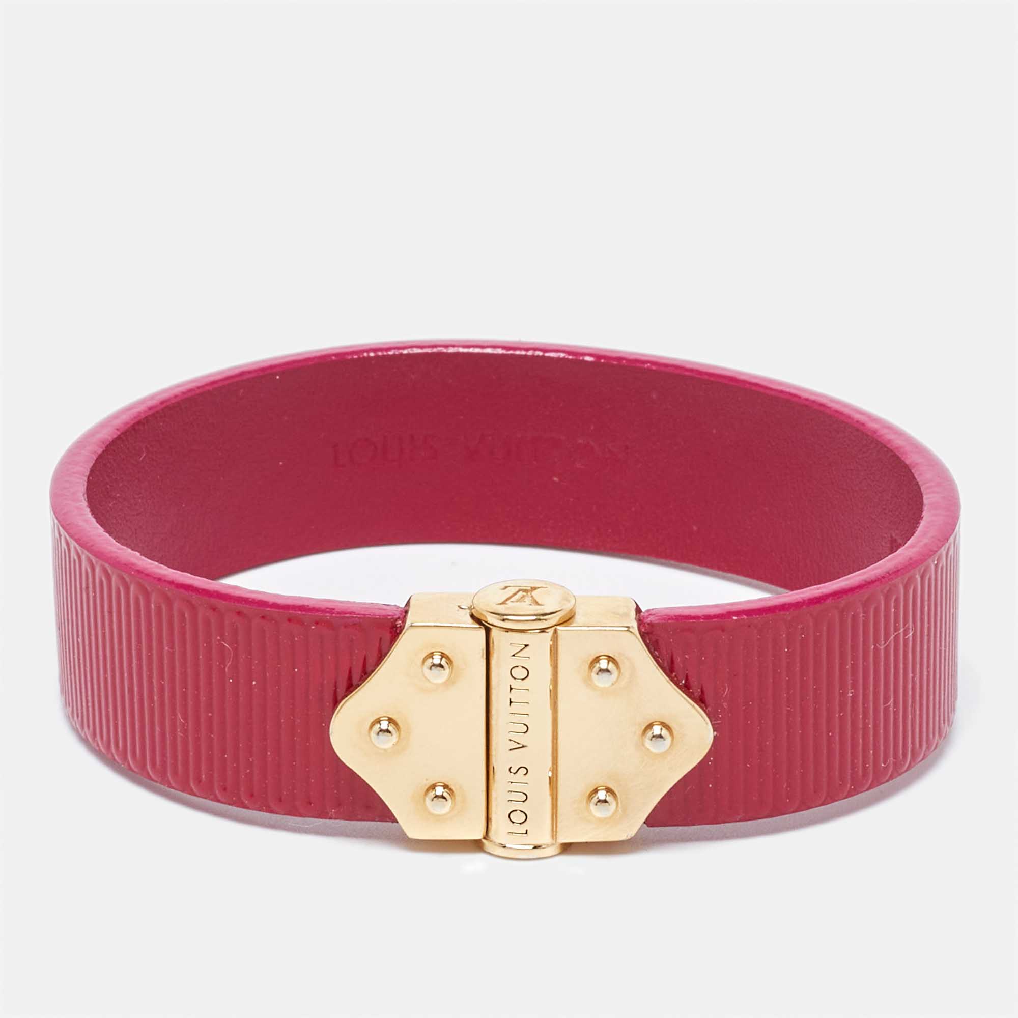 

Louis Vuitton Indian Rose Epi Leather Spirit Bracelet, Red